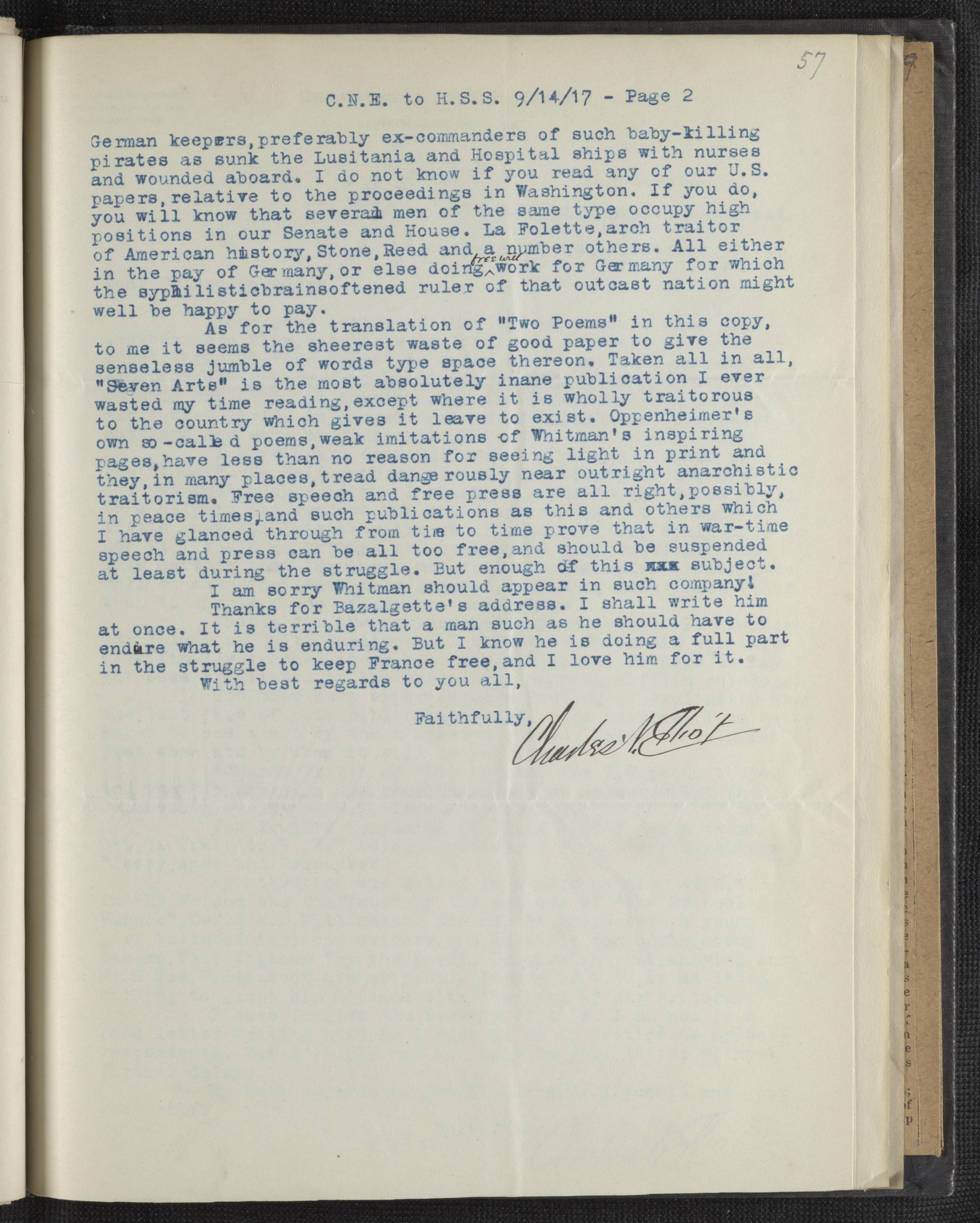 Scanned image of the current content page