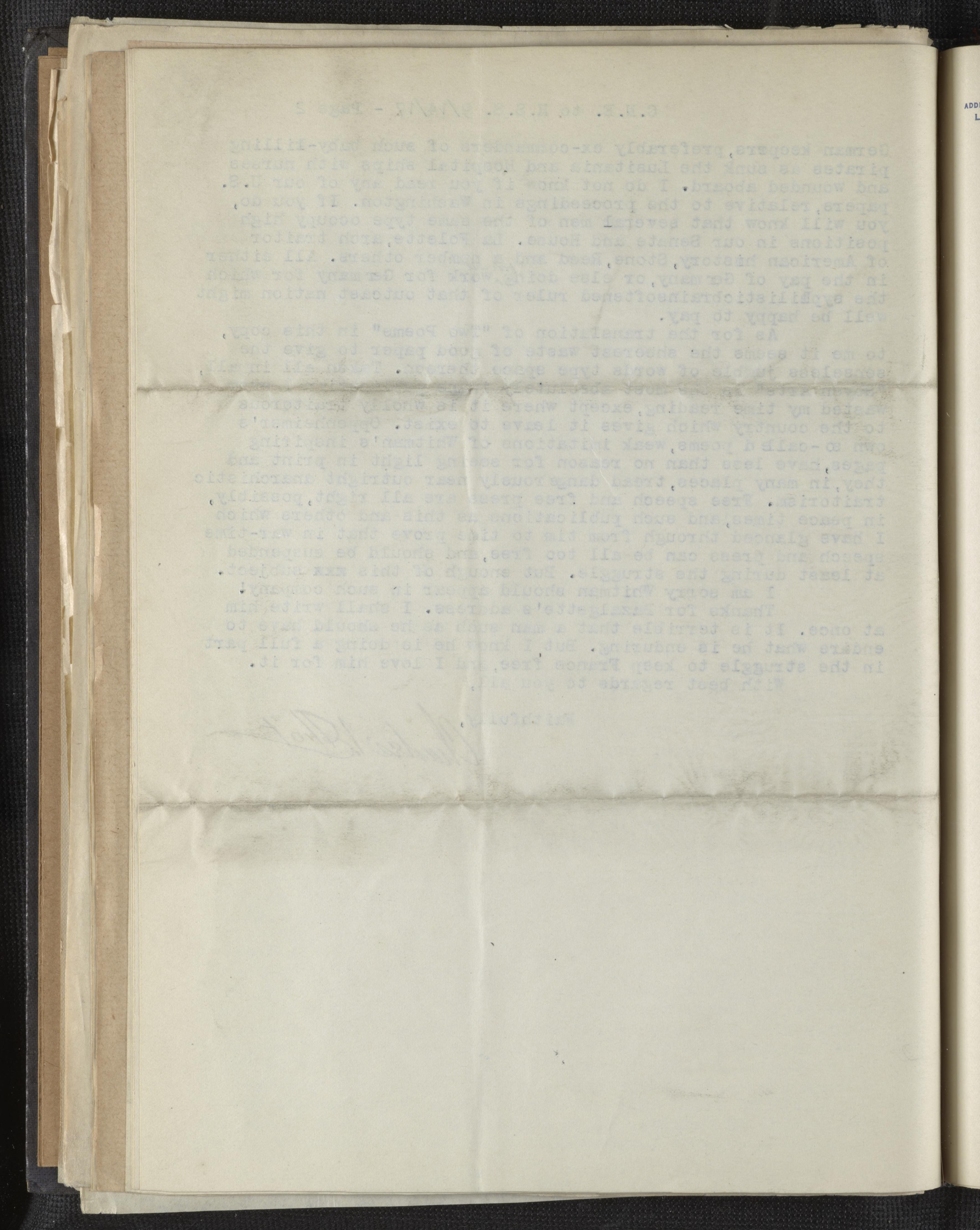 Scanned image of the current content page