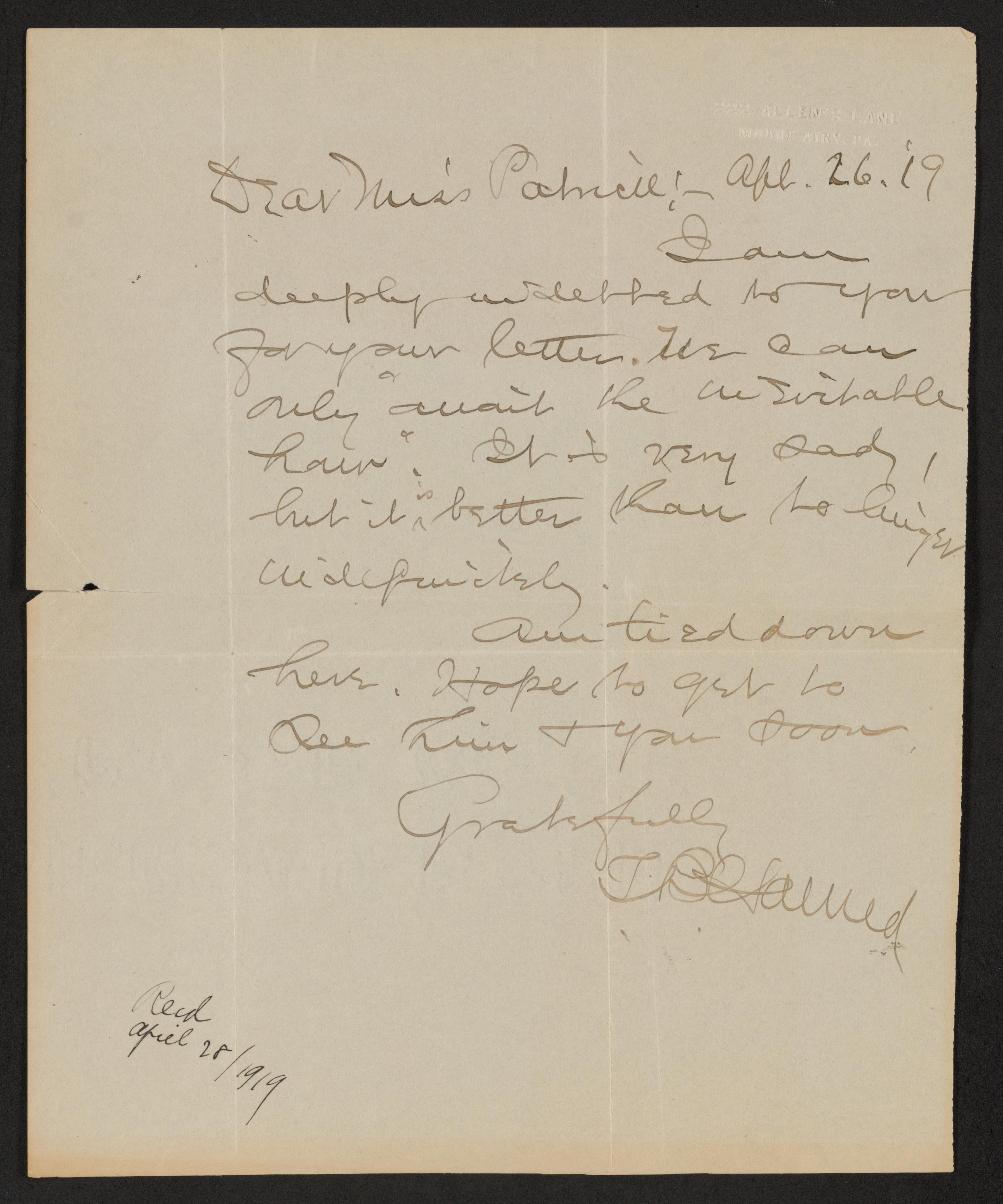 Scanned image of the current content page