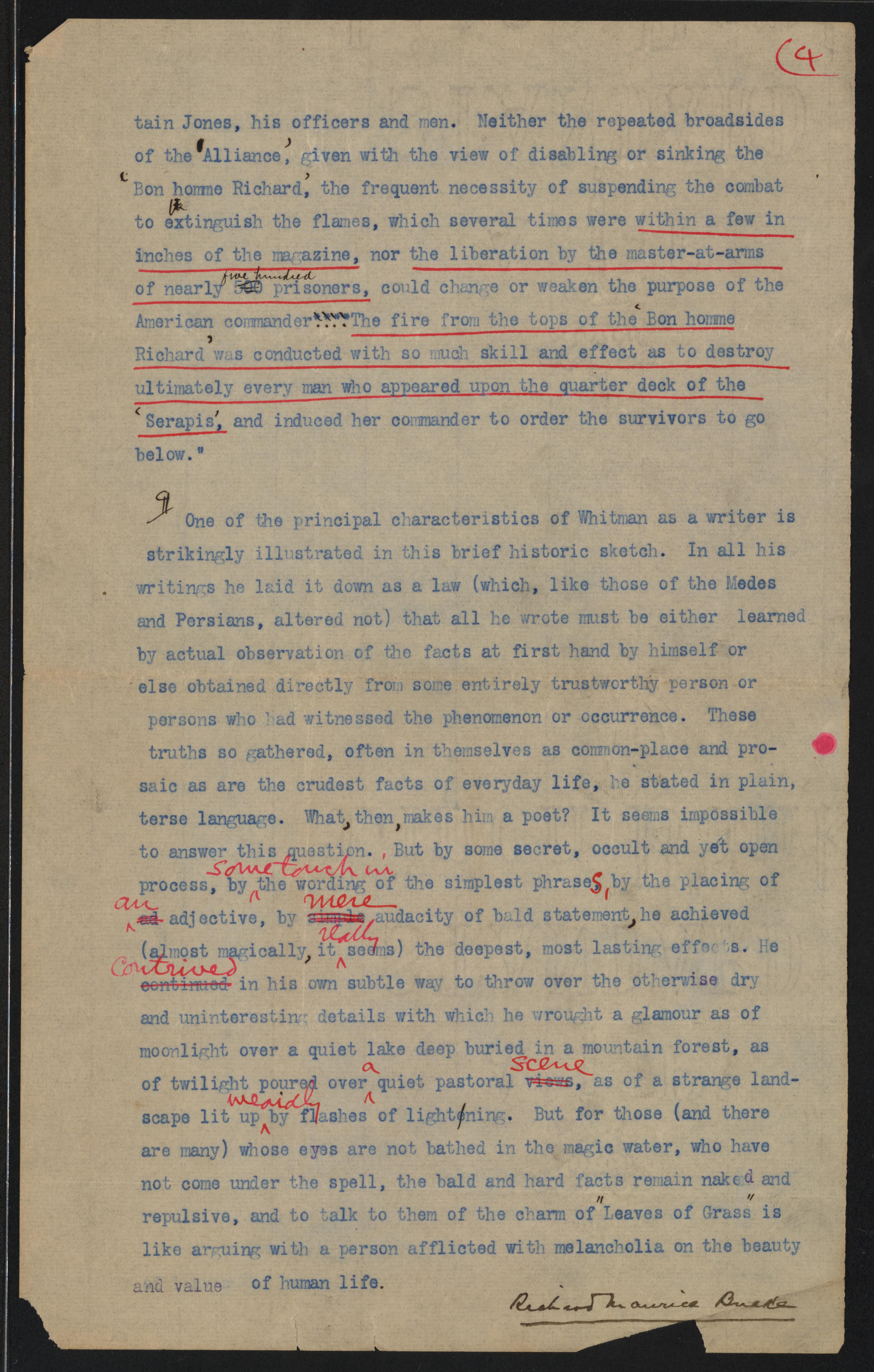 Scanned image of the current content page