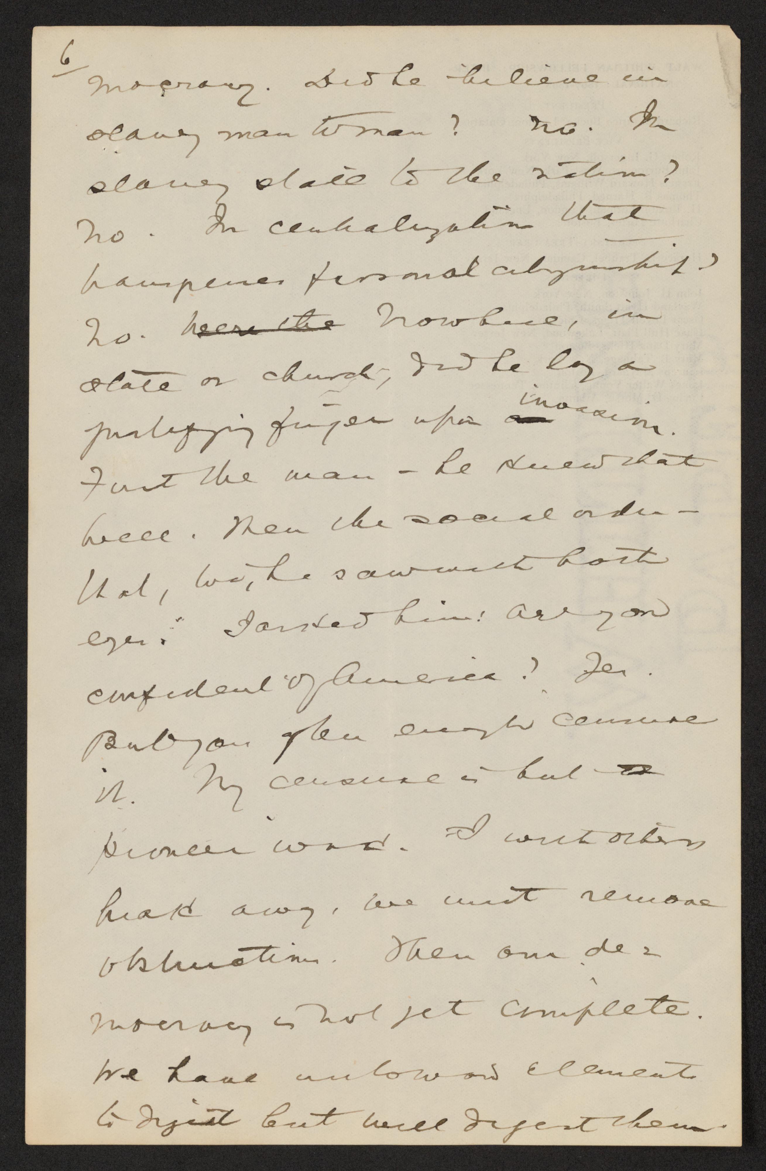 Scanned image of the current content page