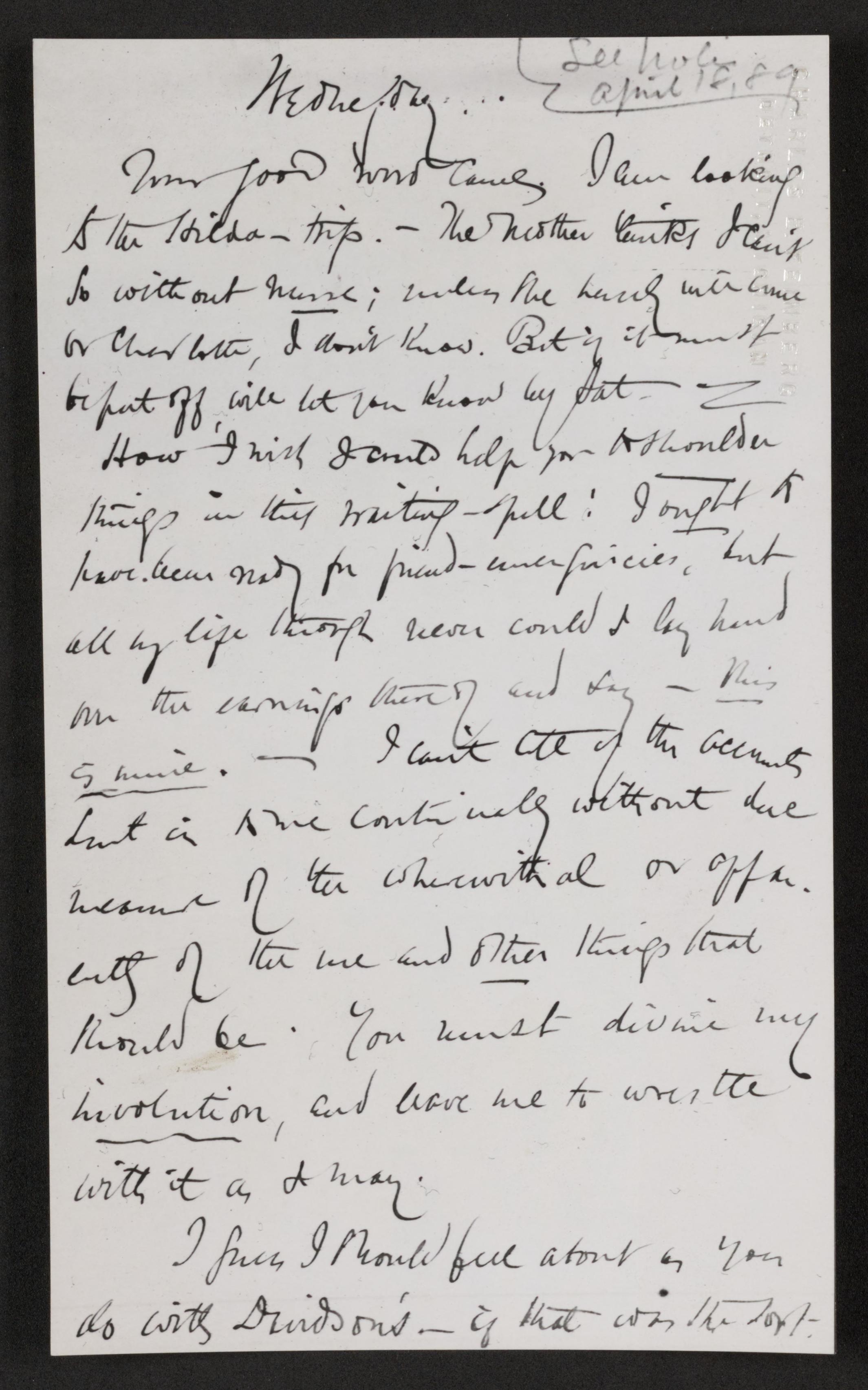 Scanned image of the current content page