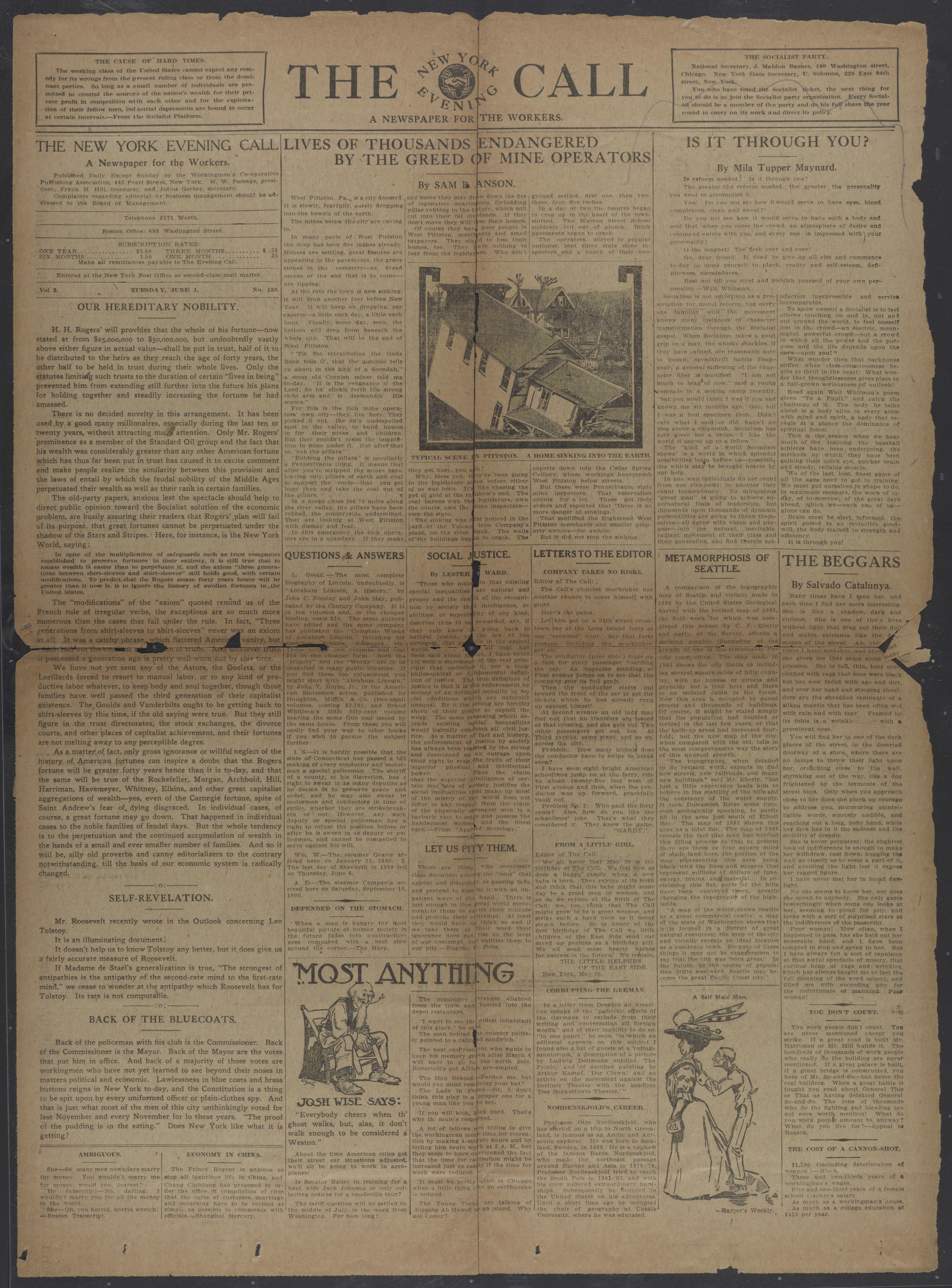 Scanned image of the current content page