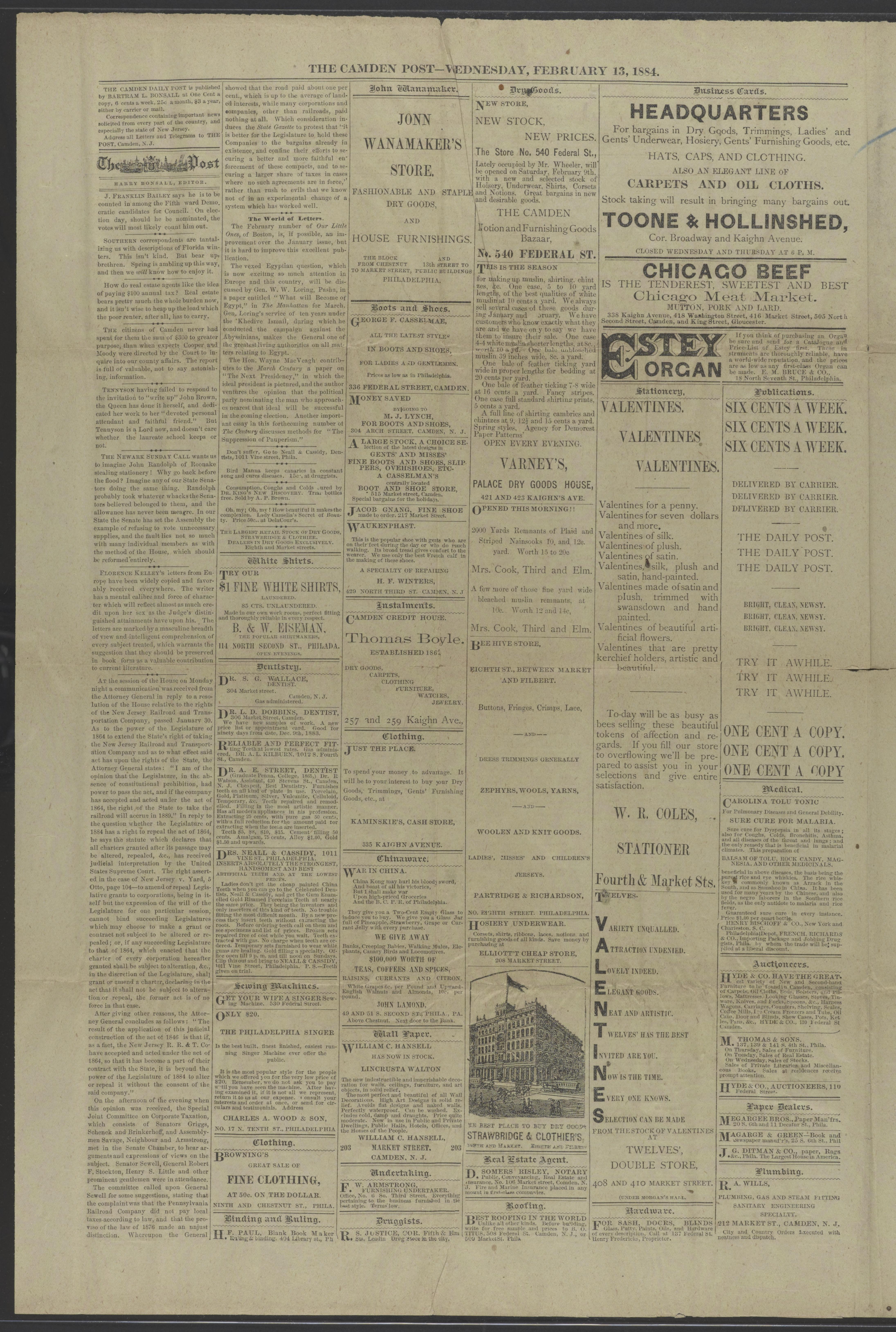 Scanned image of the current content page