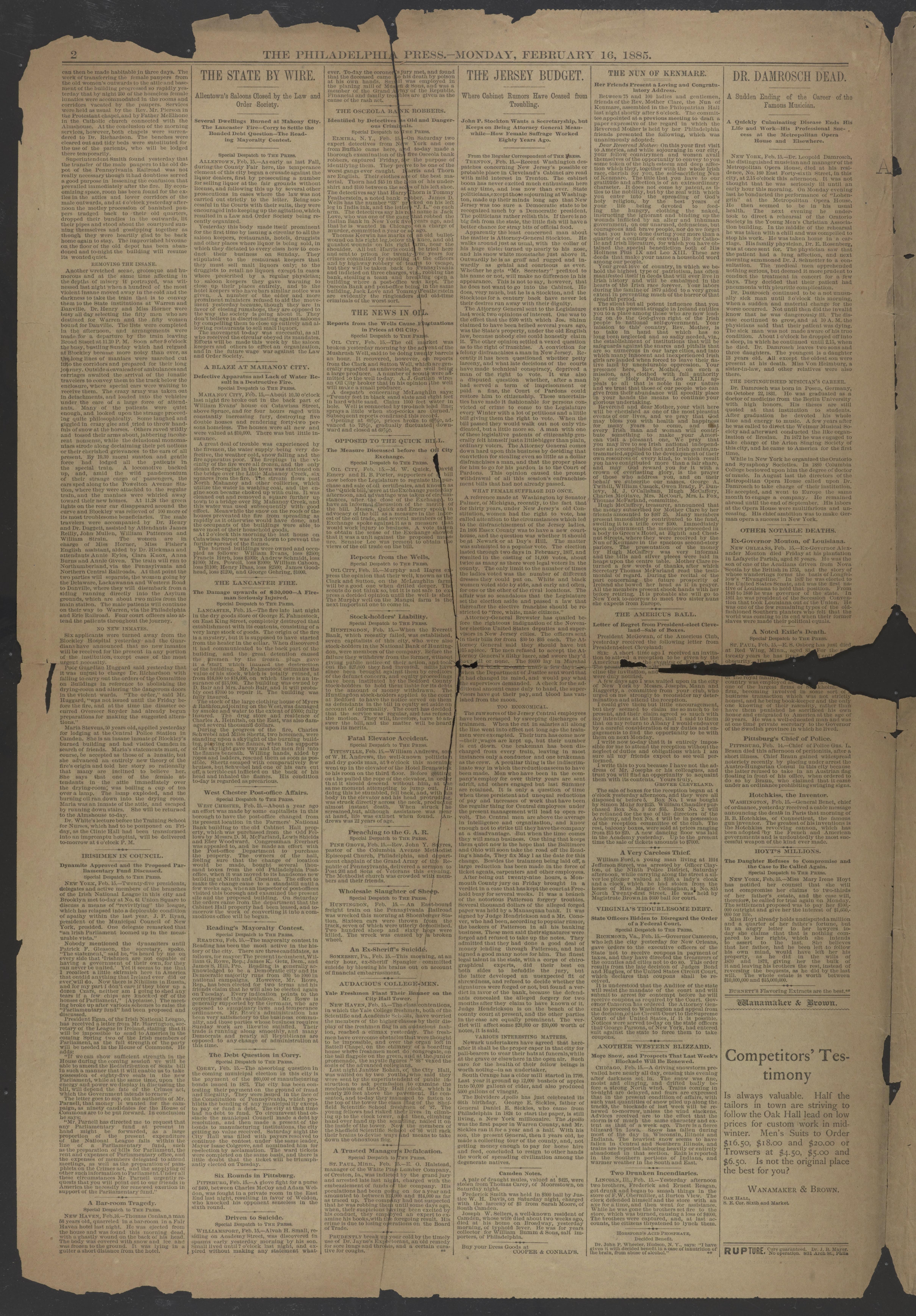 Scanned image of the current content page