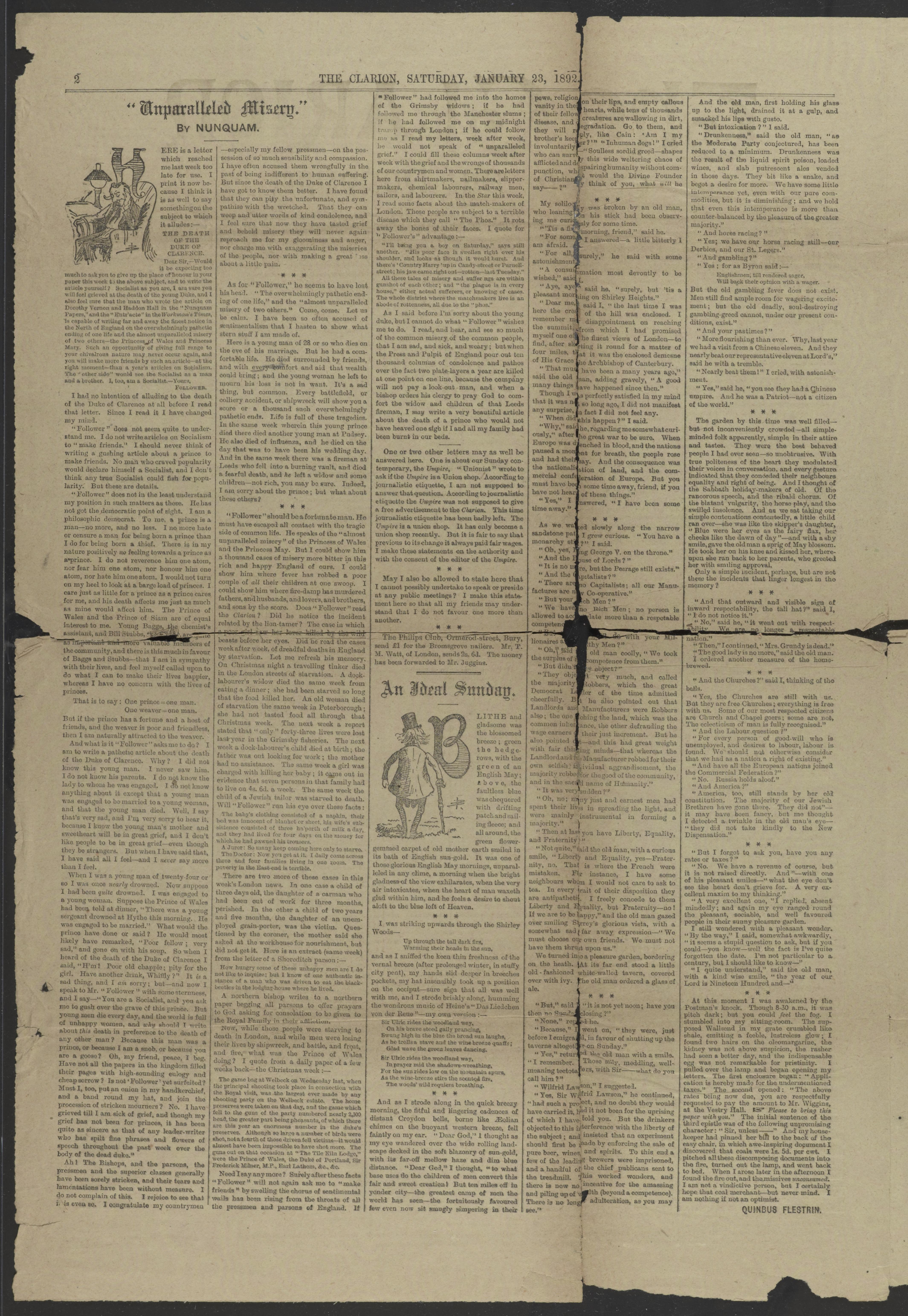 Scanned image of the current content page