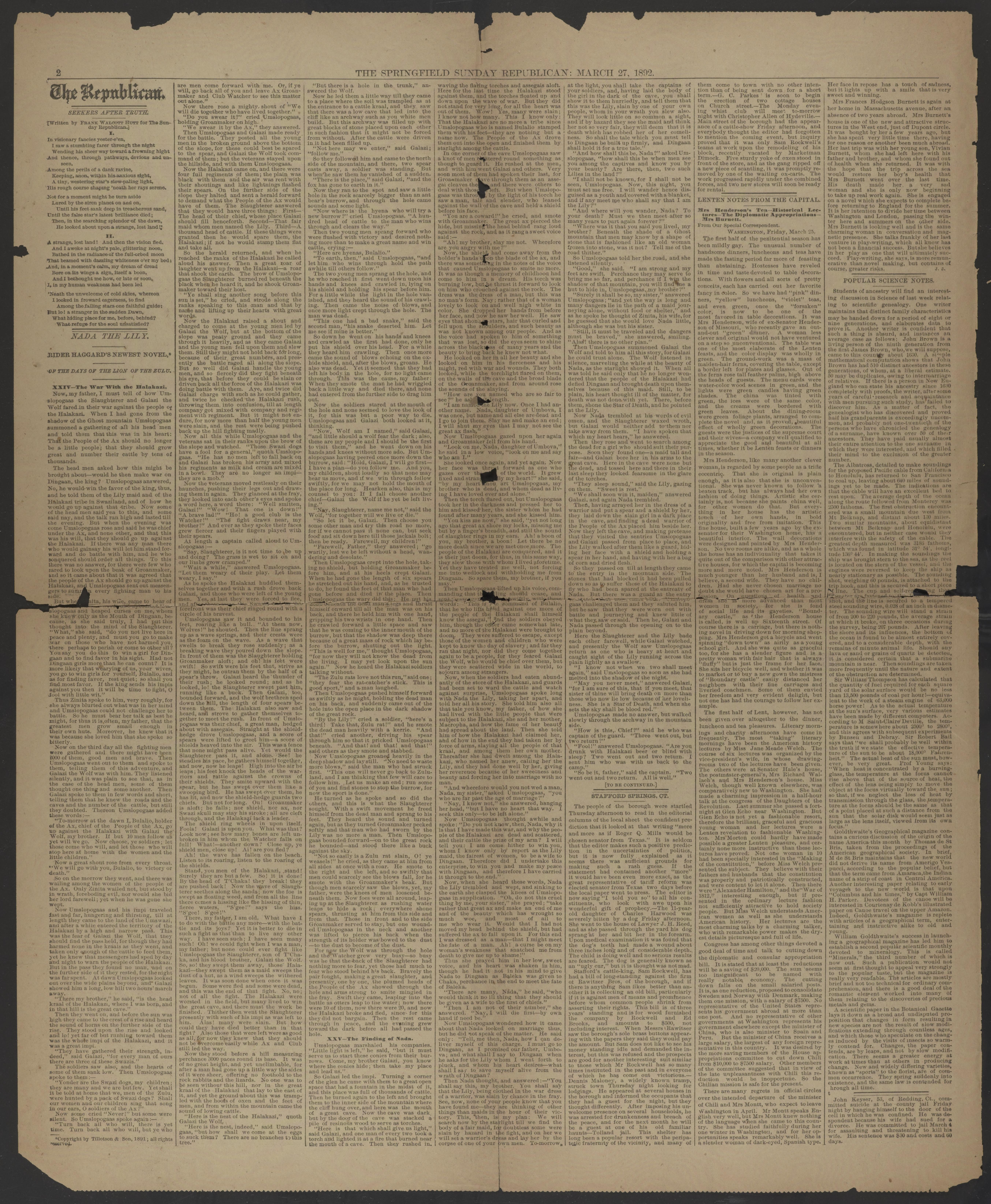 Scanned image of the current content page