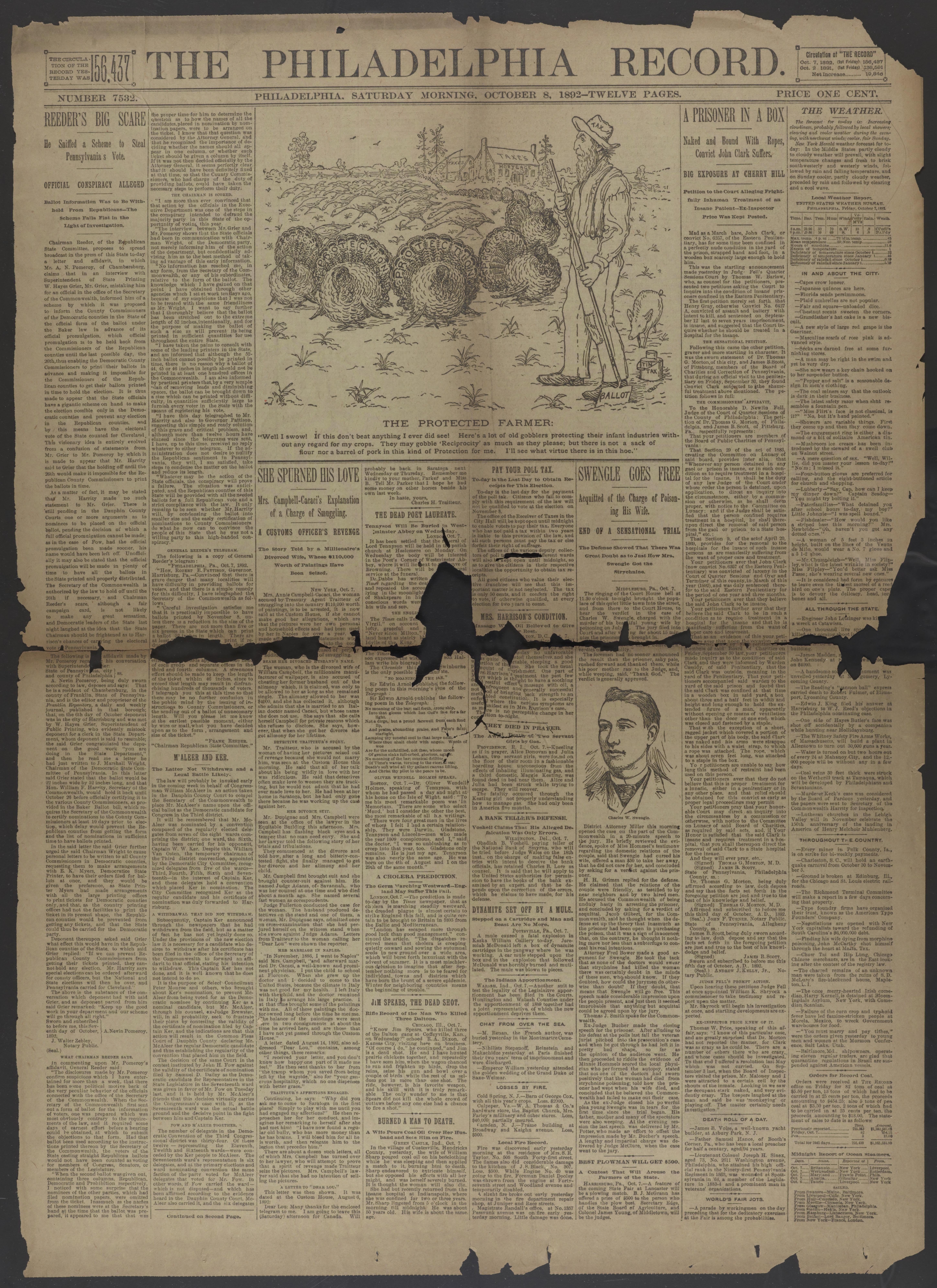 Scanned image of the current content page