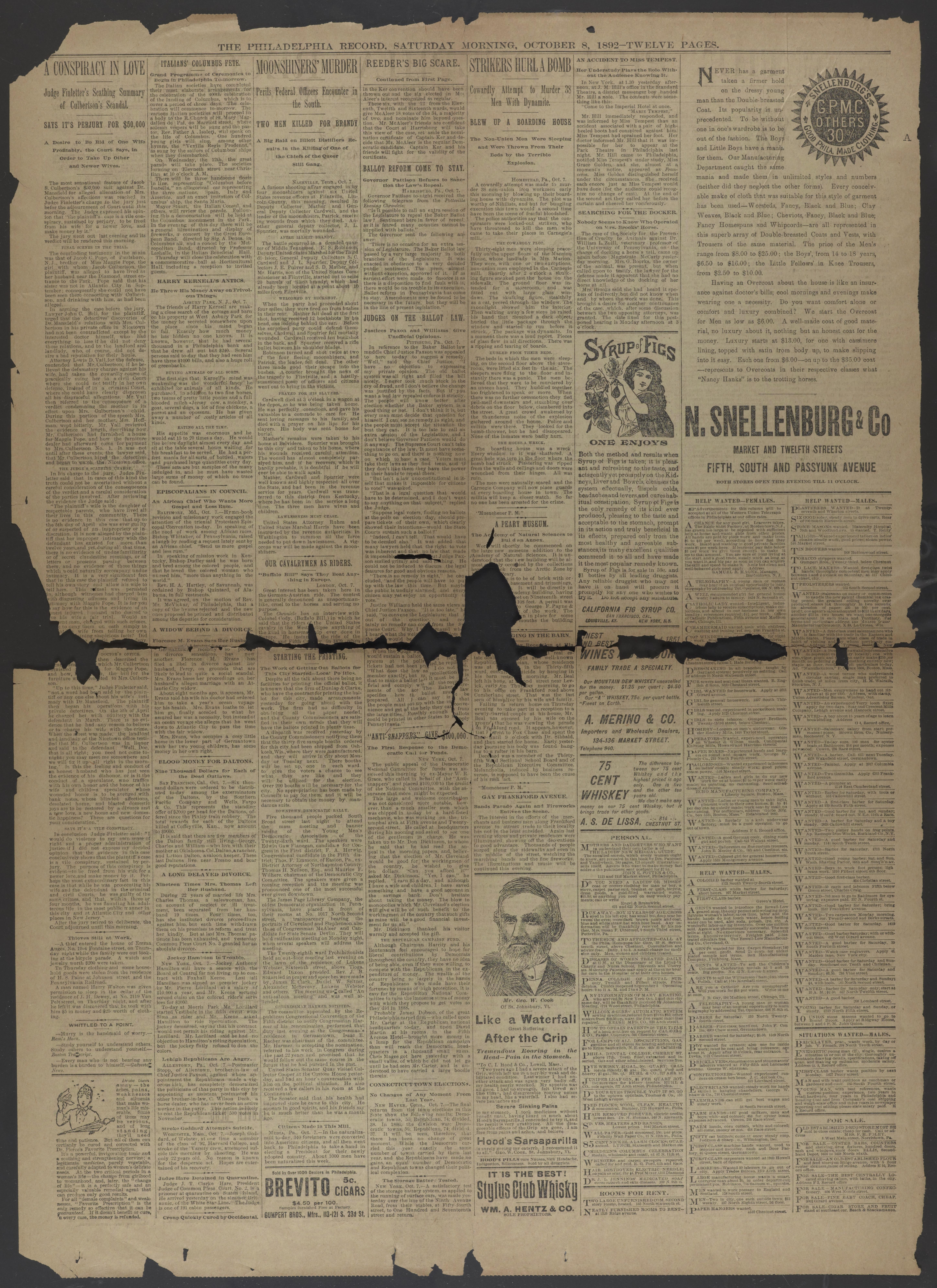 Scanned image of the current content page