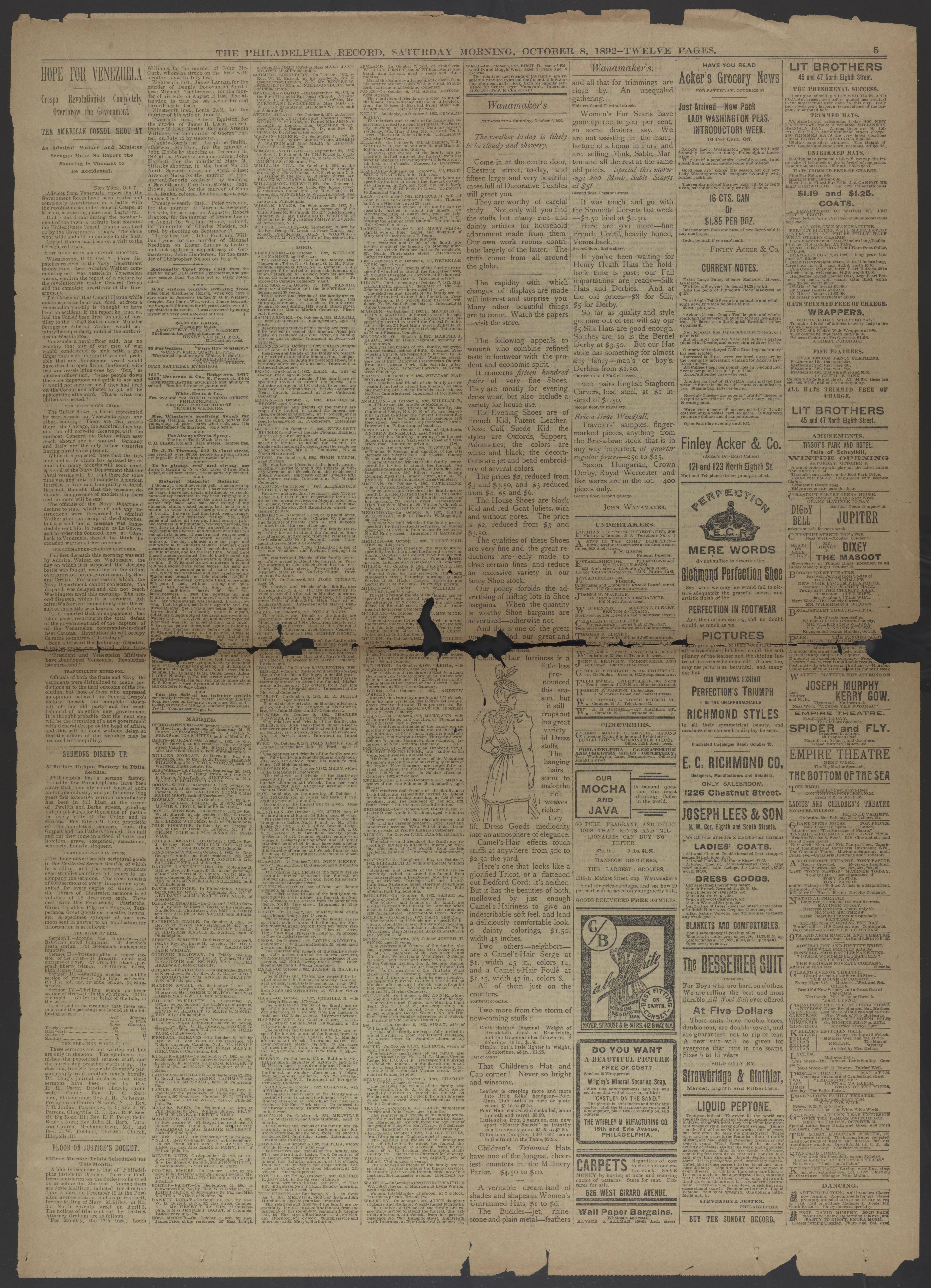 Scanned image of the current content page