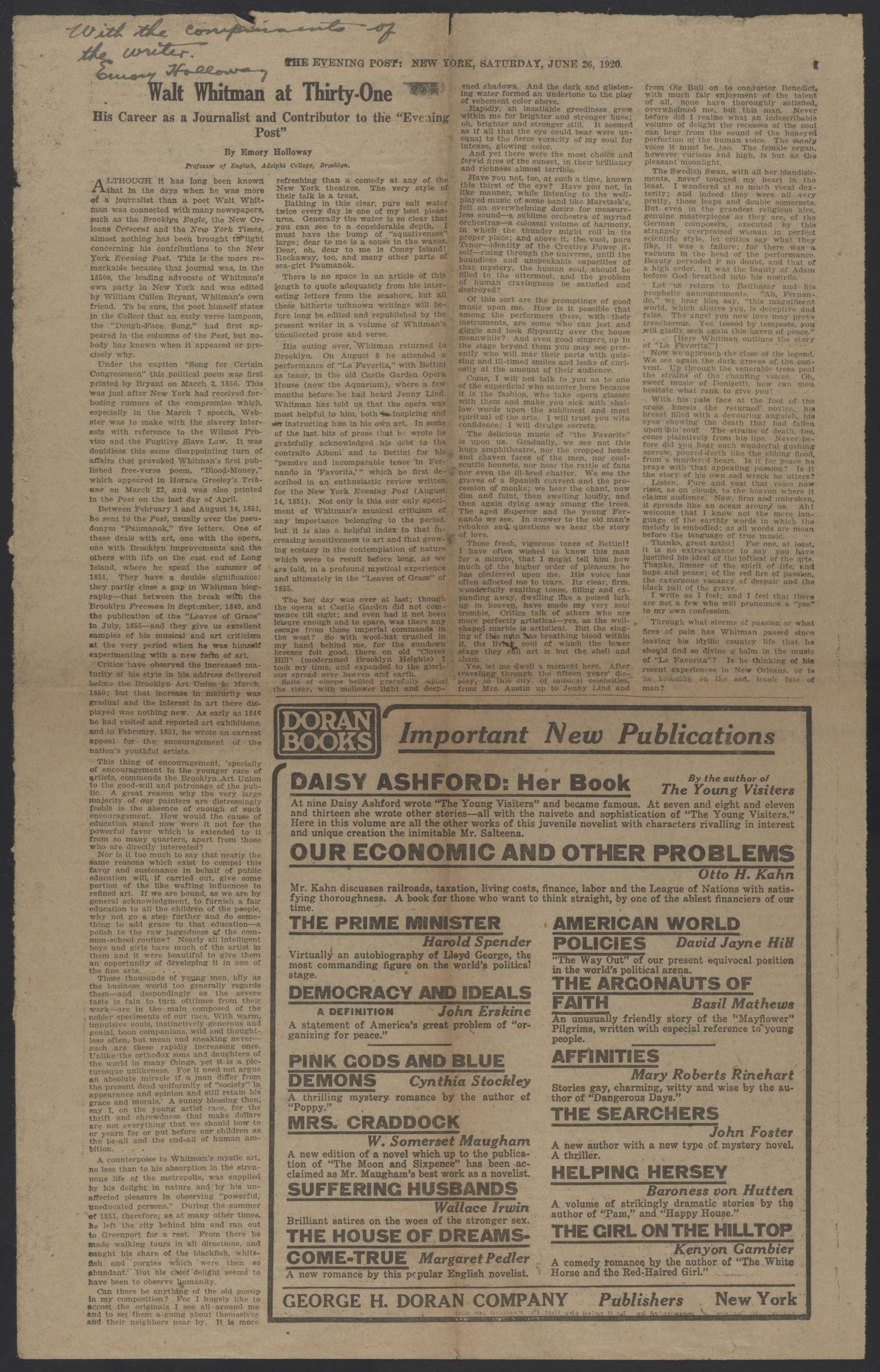 Scanned image of the current content page