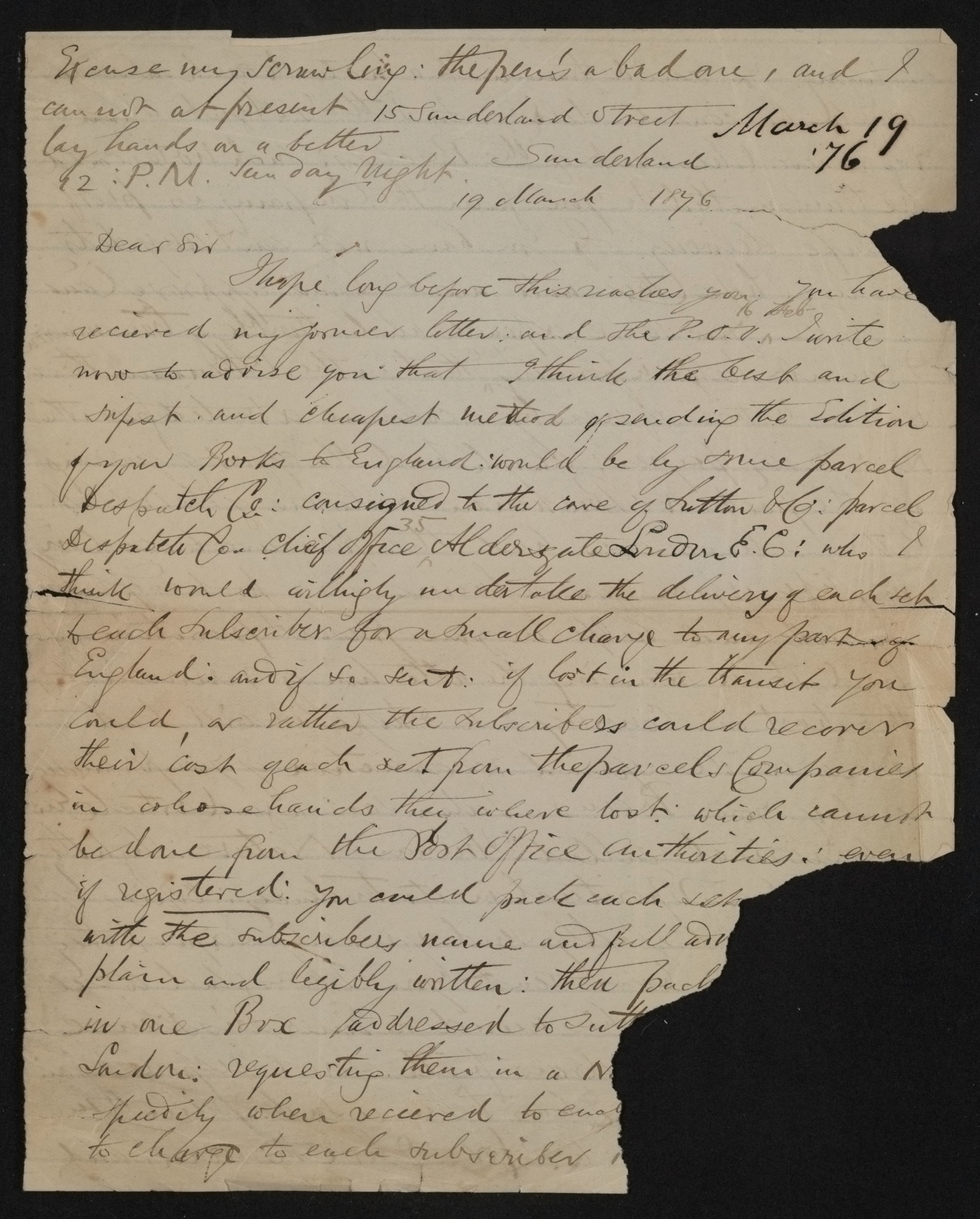 Scanned image of the current content page