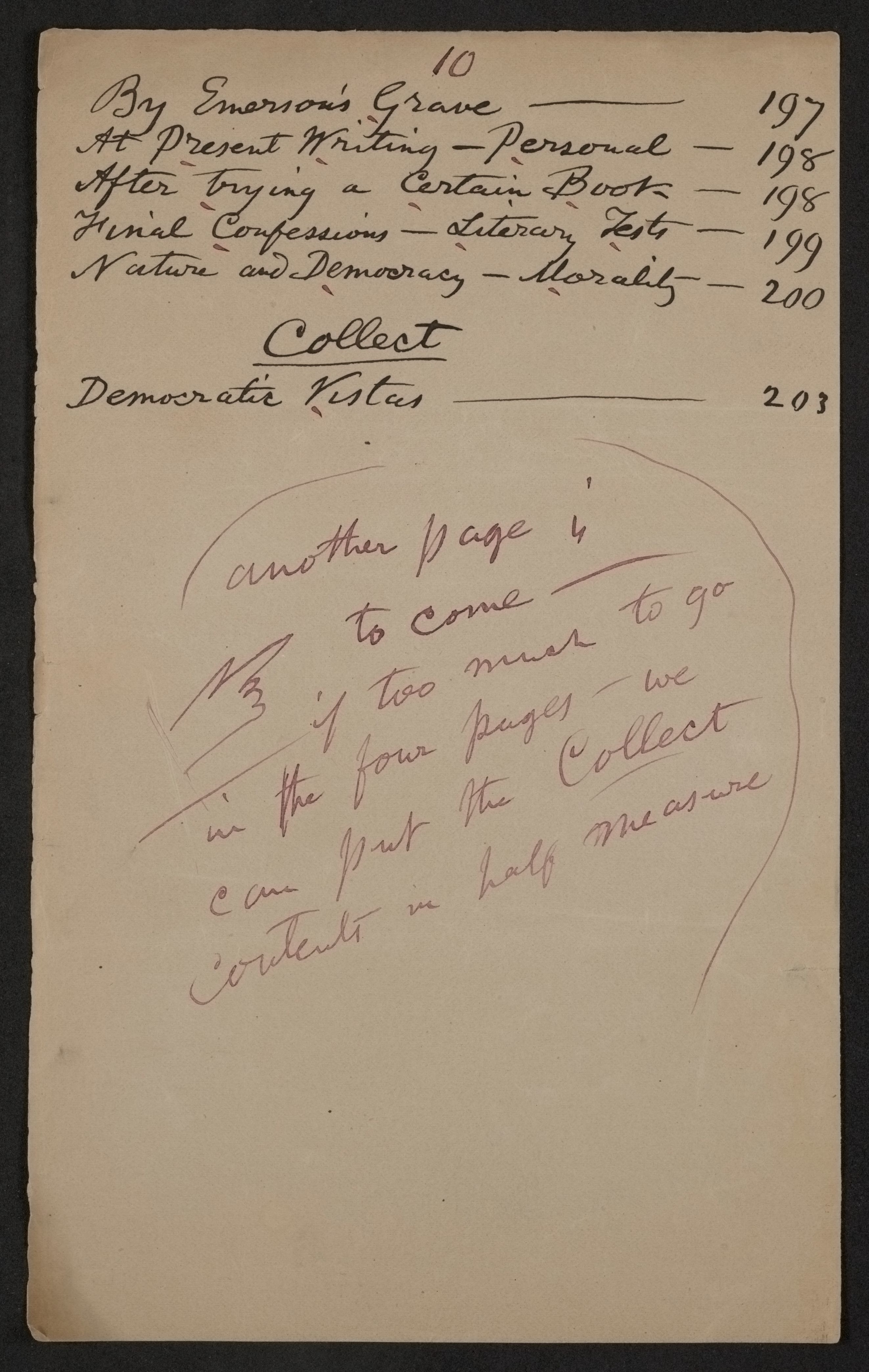 Scanned image of the current content page