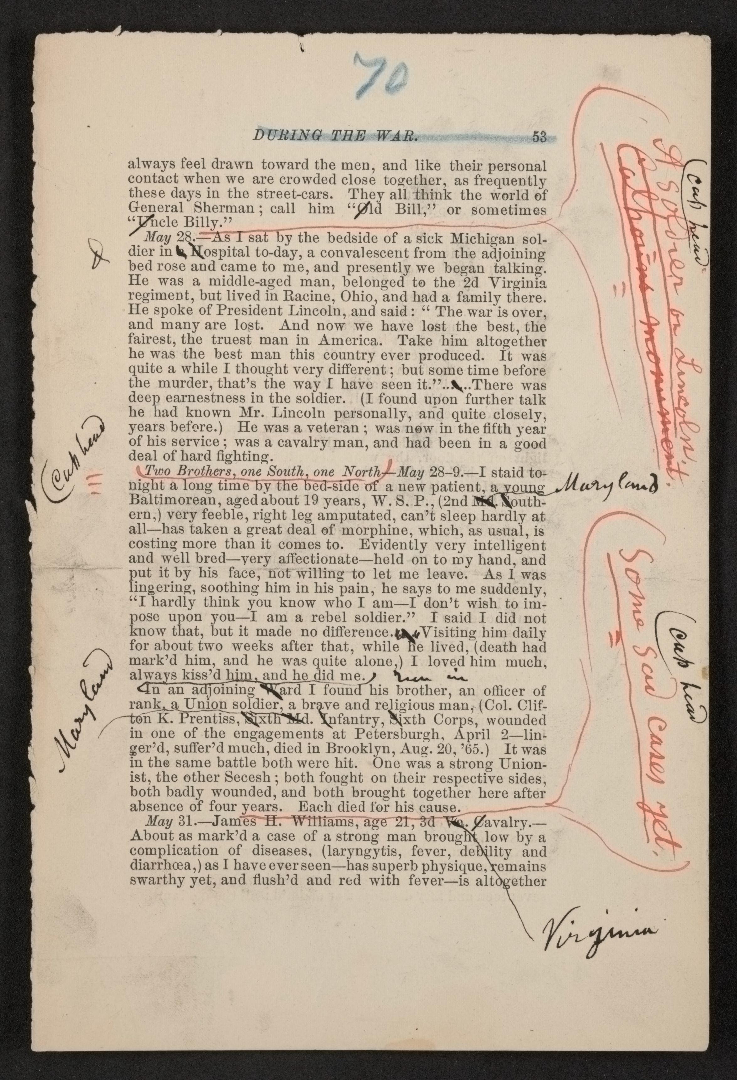 Scanned image of the current content page