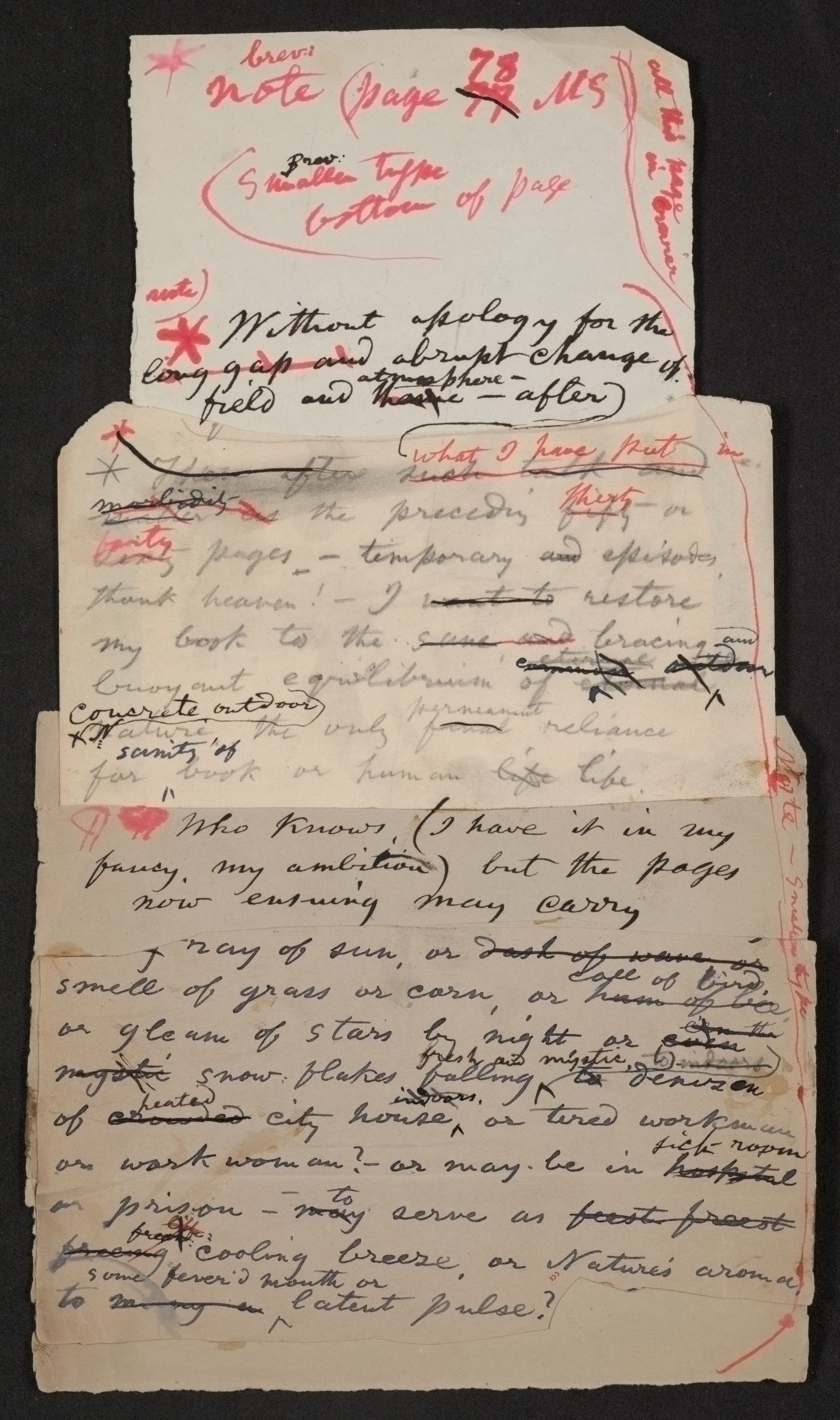 Scanned image of the current content page