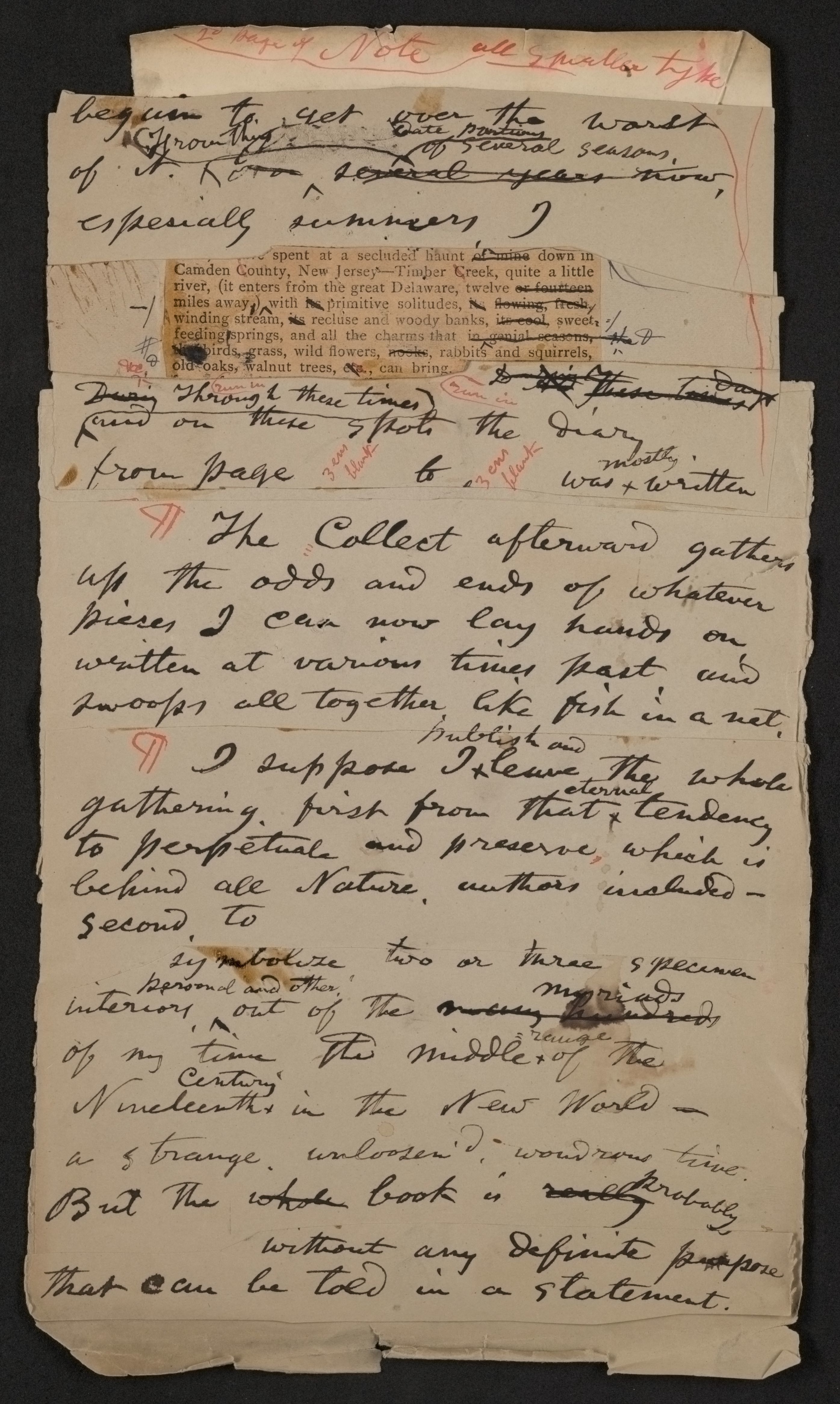 Scanned image of the current content page