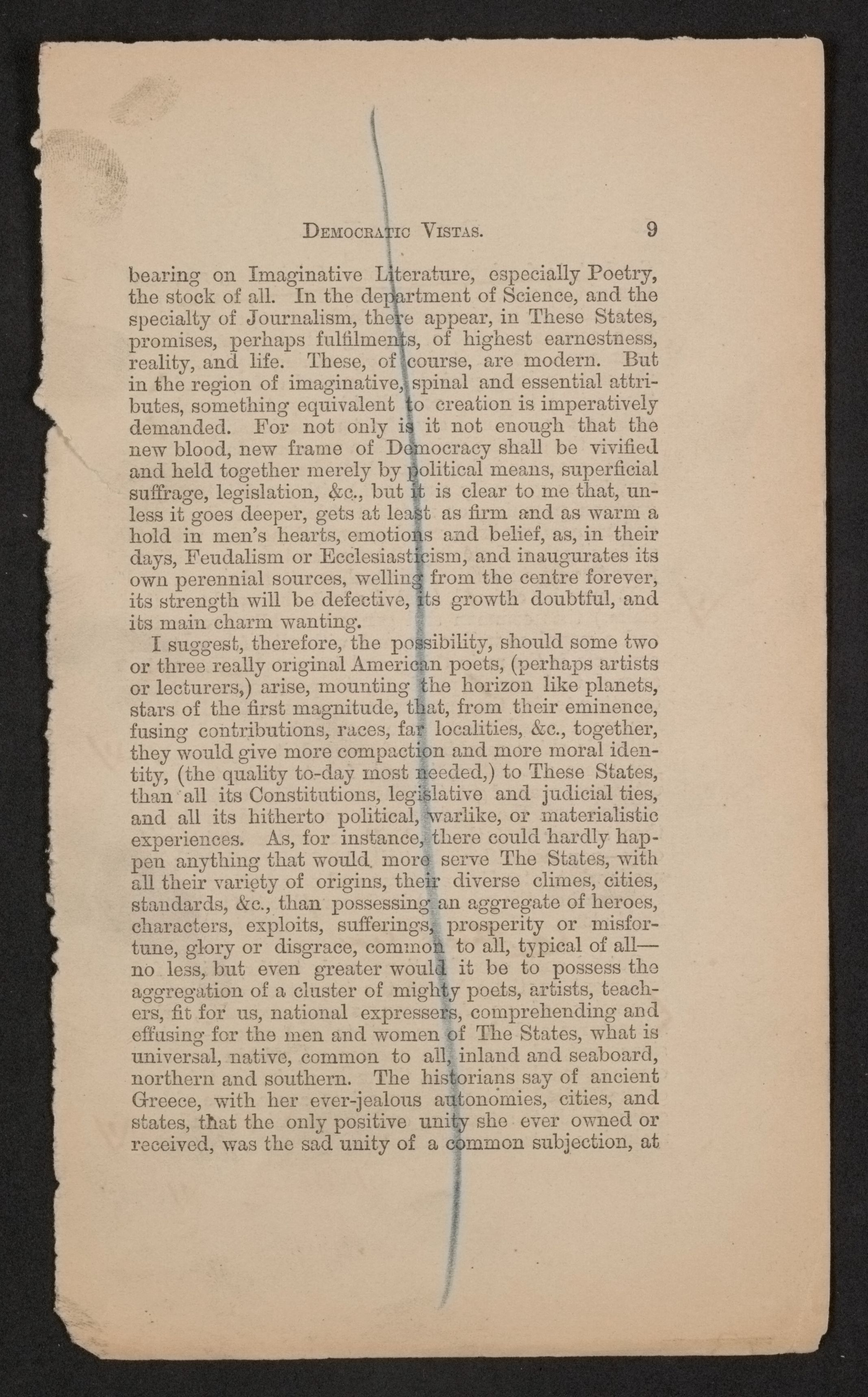 Scanned image of the current content page