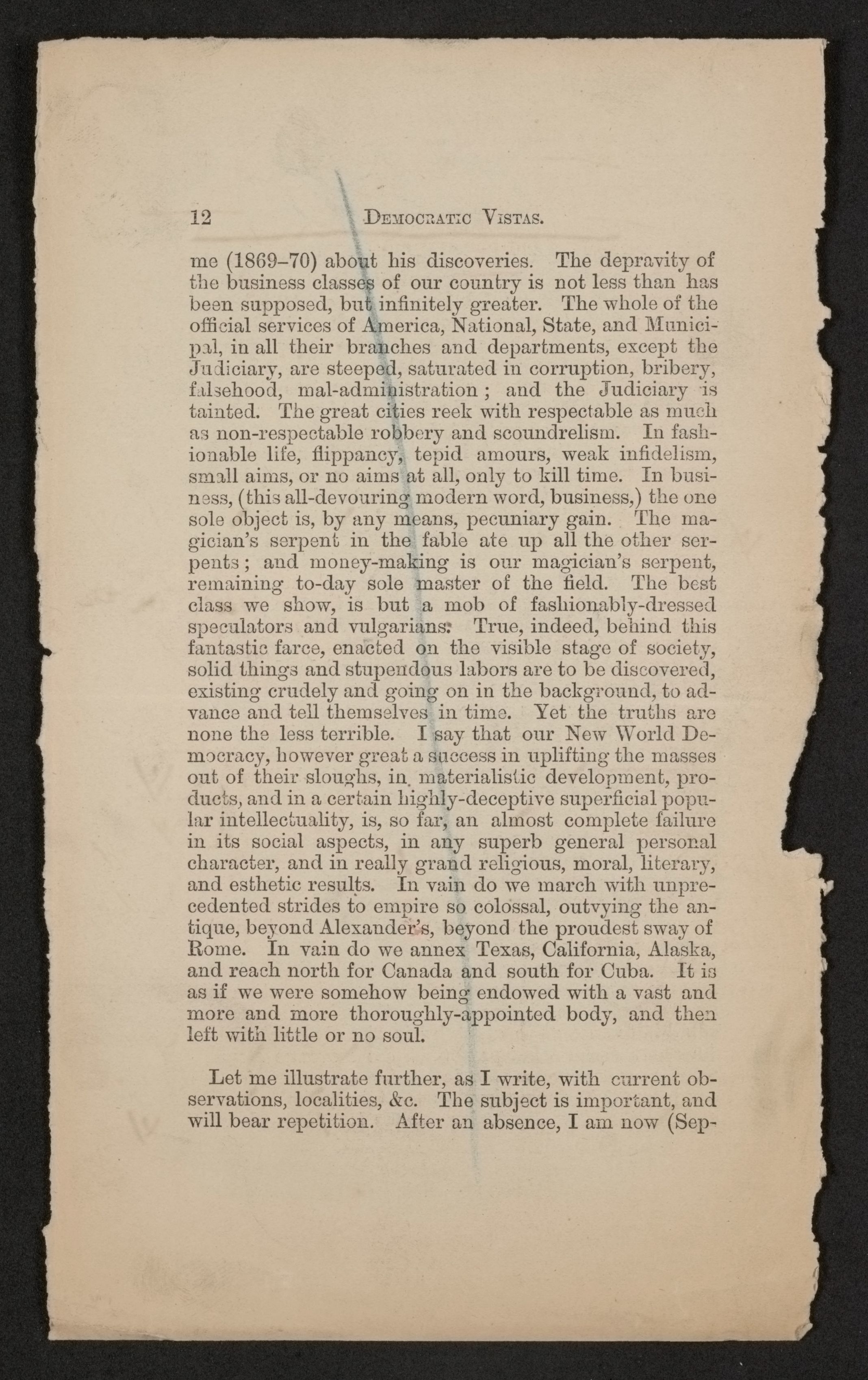 Scanned image of the current content page