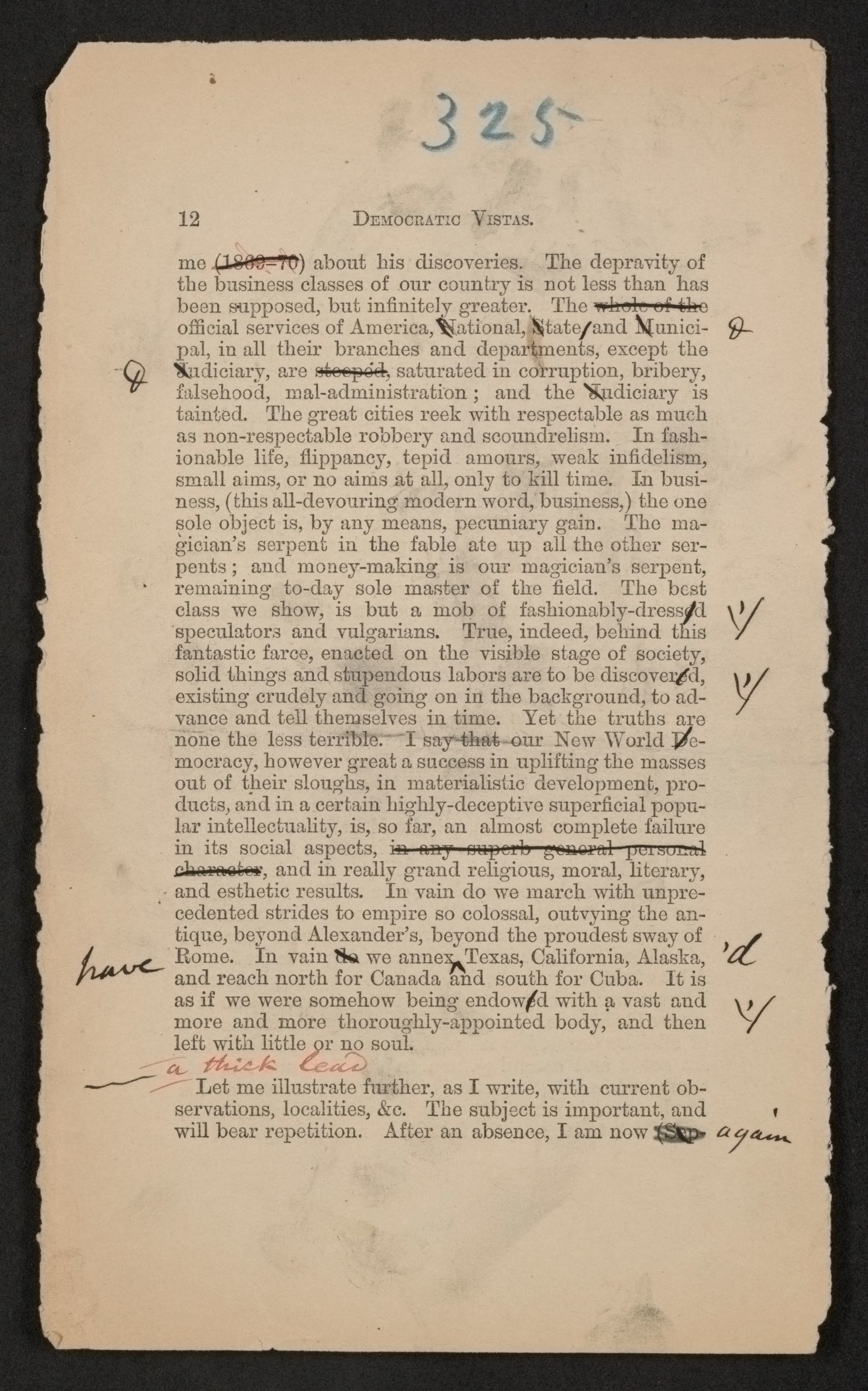 Scanned image of the current content page