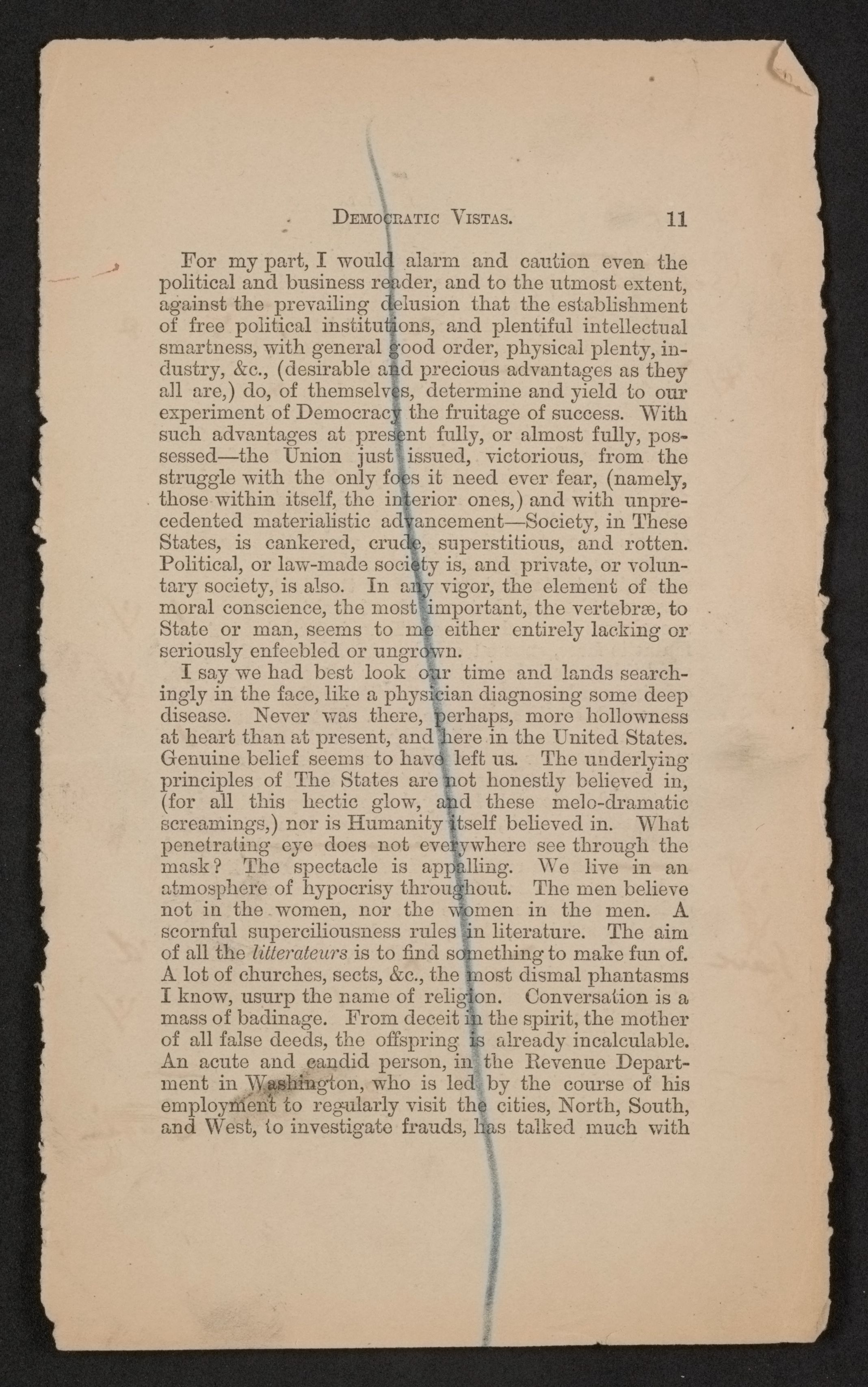 Scanned image of the current content page