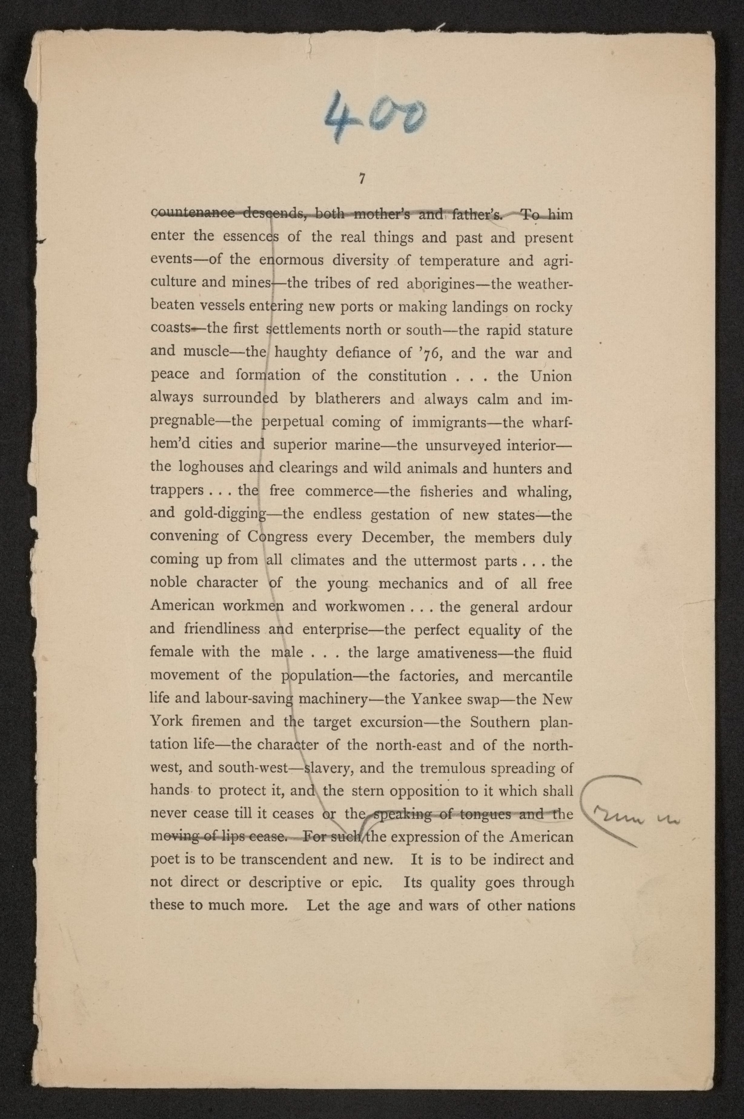 Scanned image of the current content page