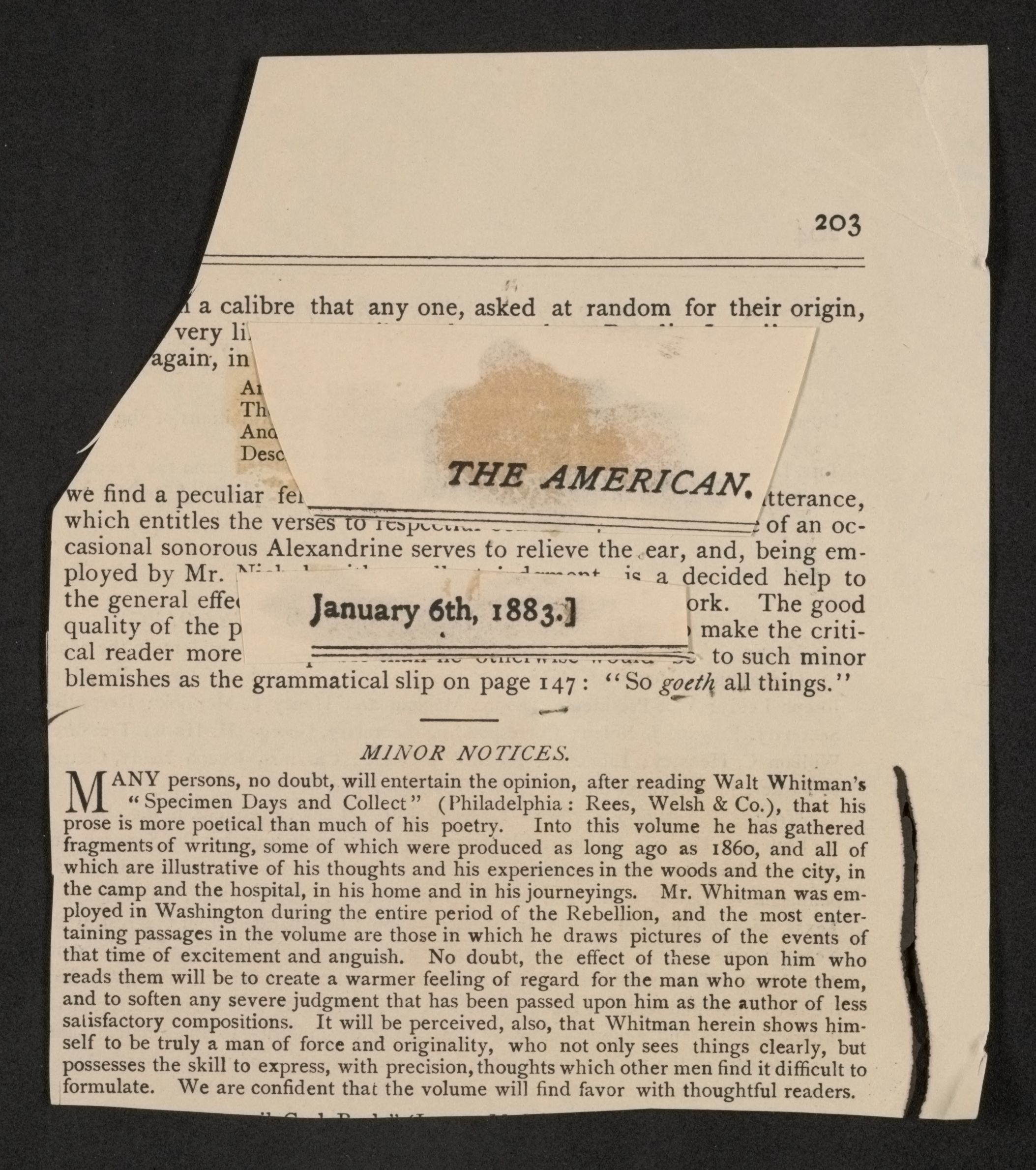 Scanned image of the current content page