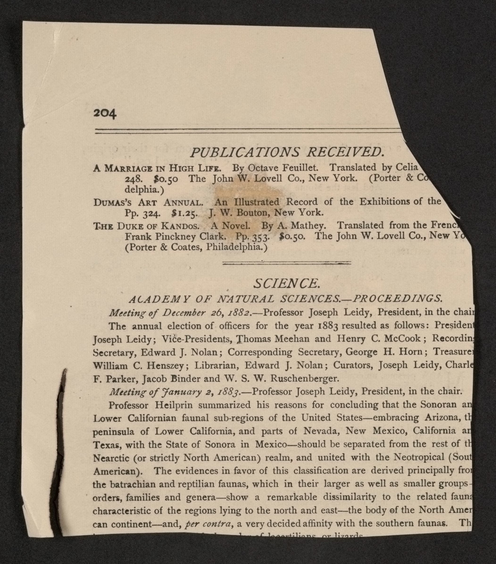 Scanned image of the current content page