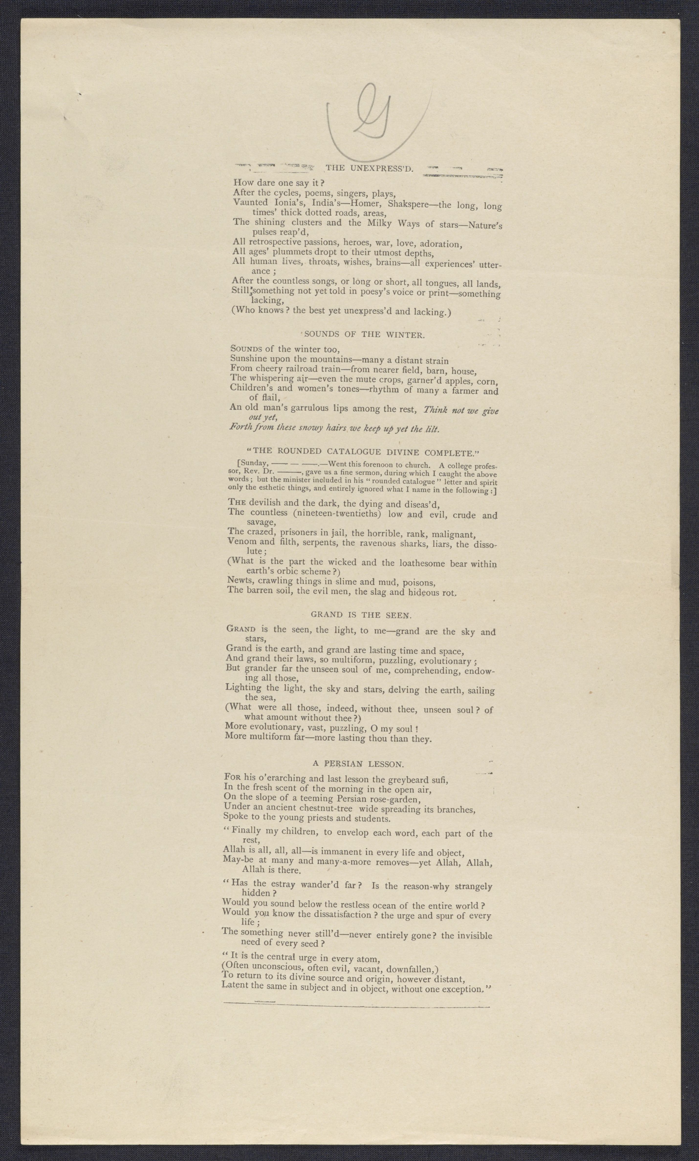 Scanned image of the current content page
