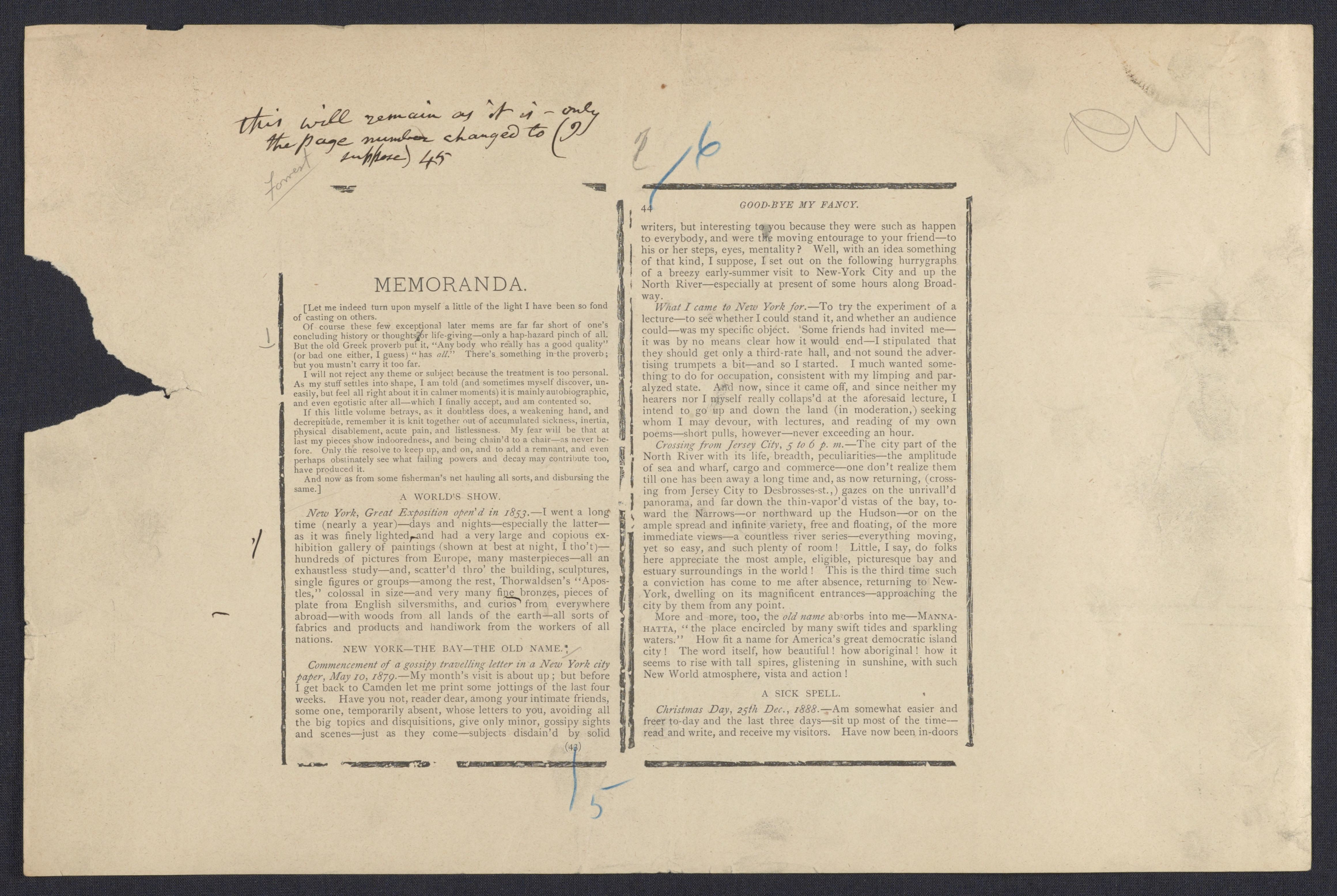 Scanned image of the current content page