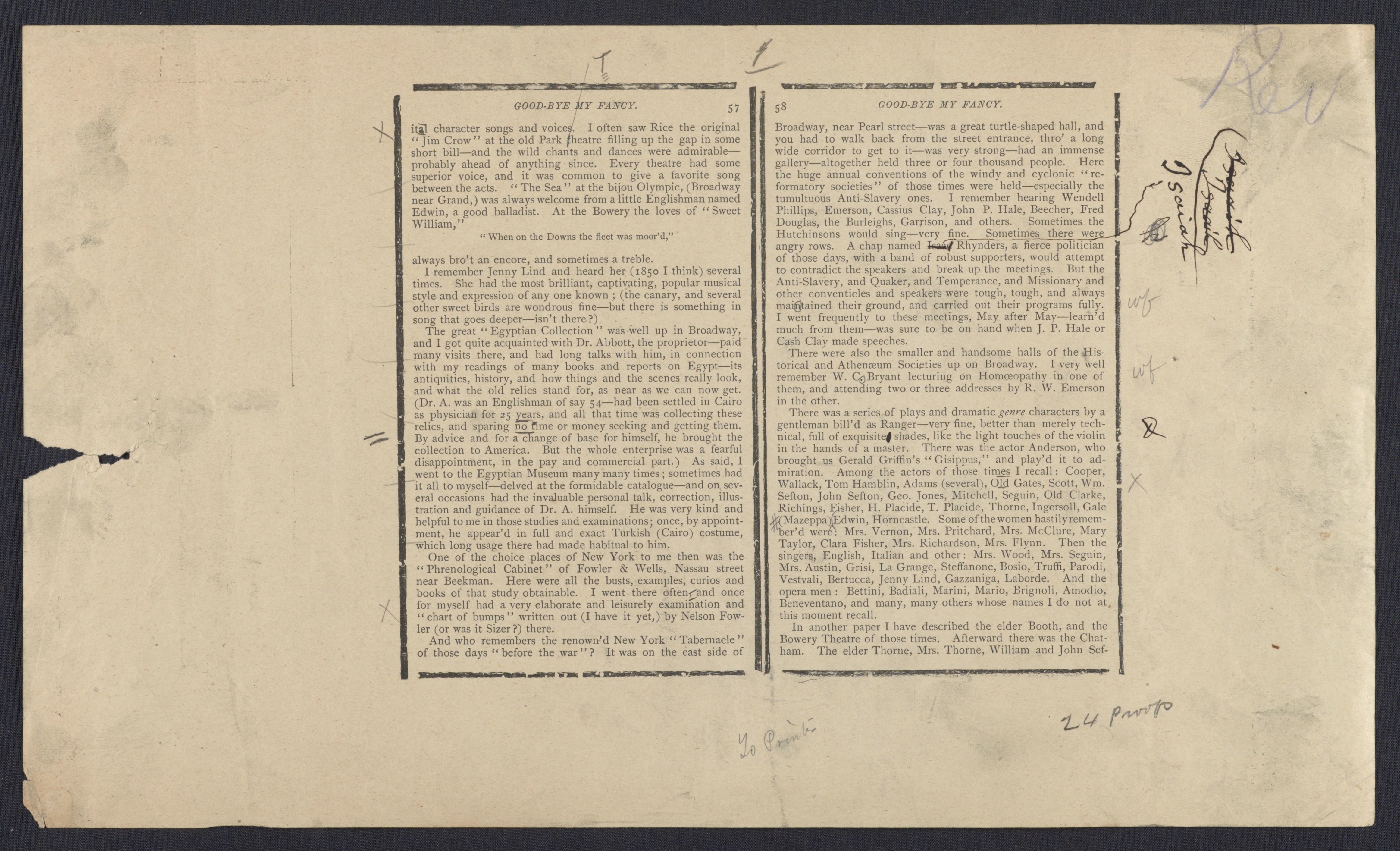 Scanned image of the current content page