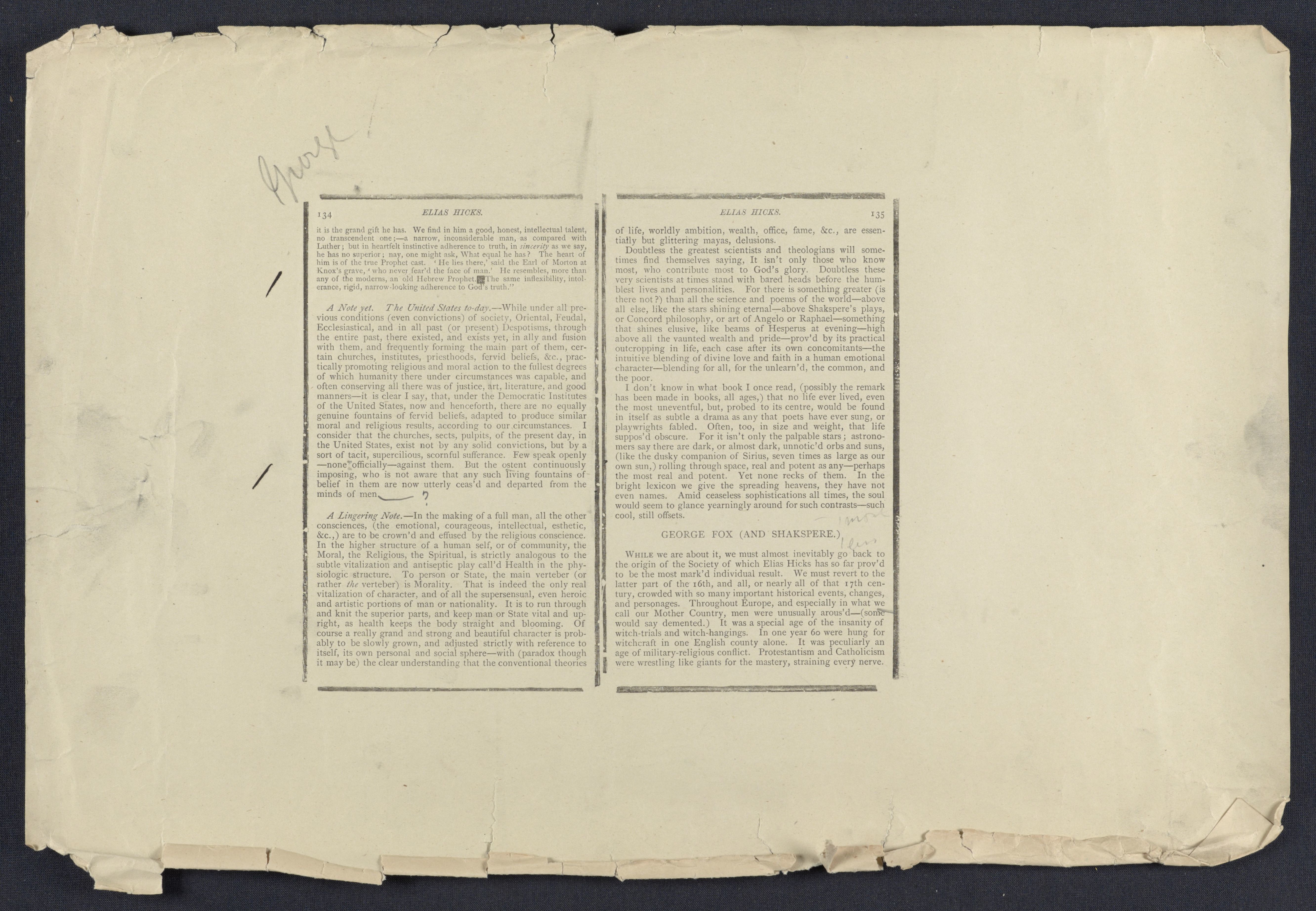 Scanned image of the current content page