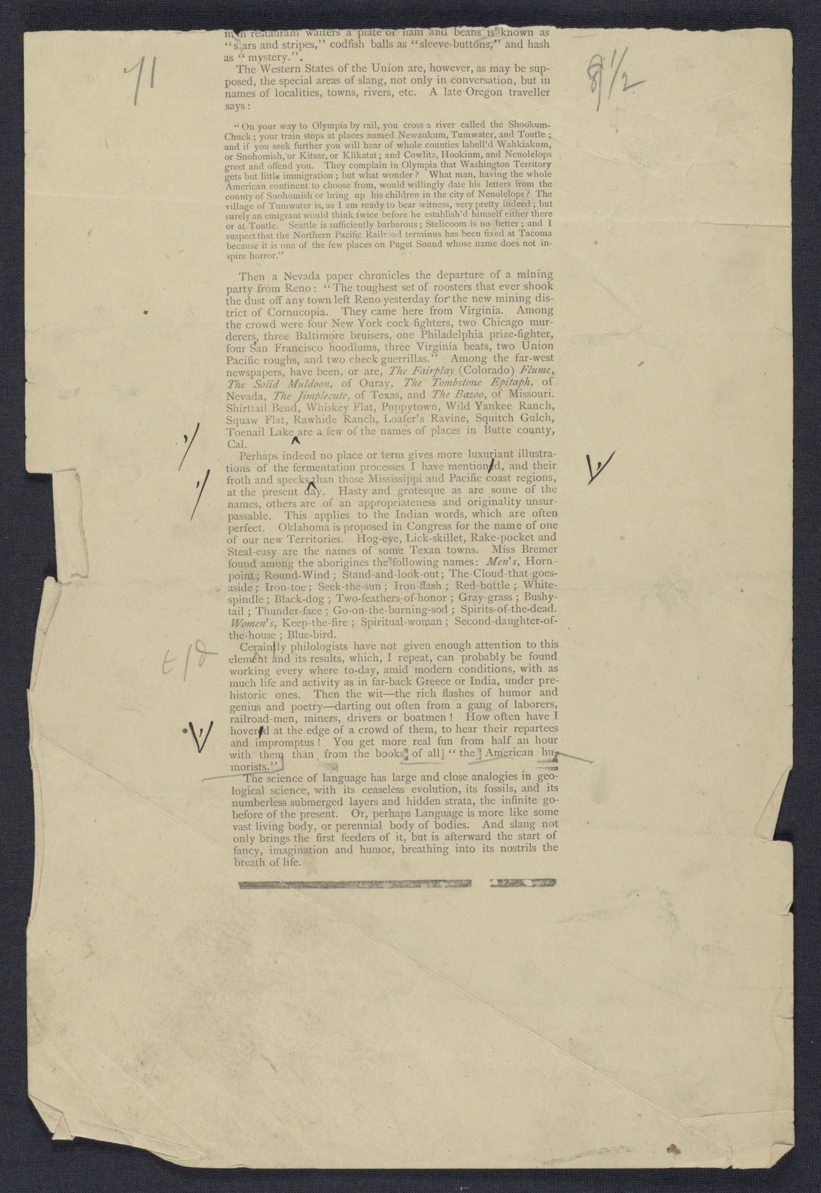 Scanned image of the current content page