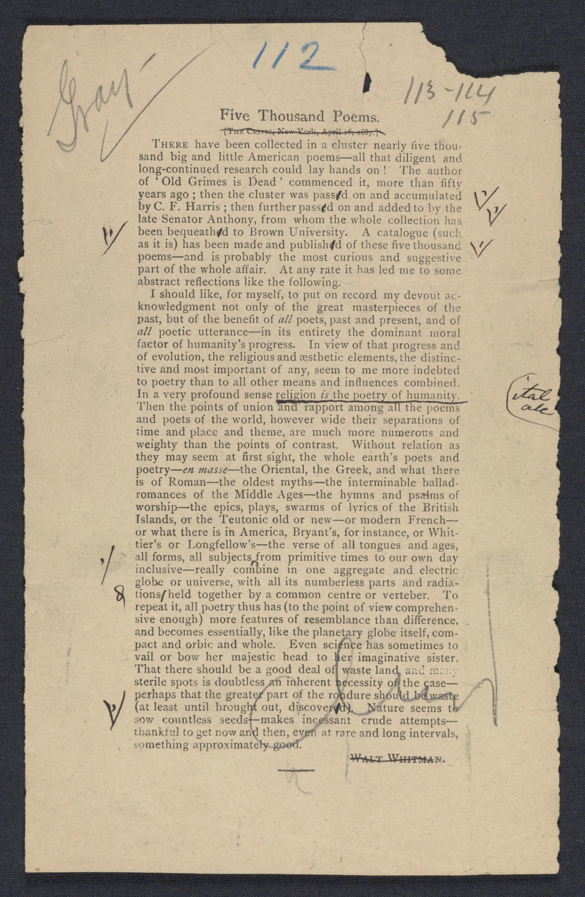 Scanned image of the current content page