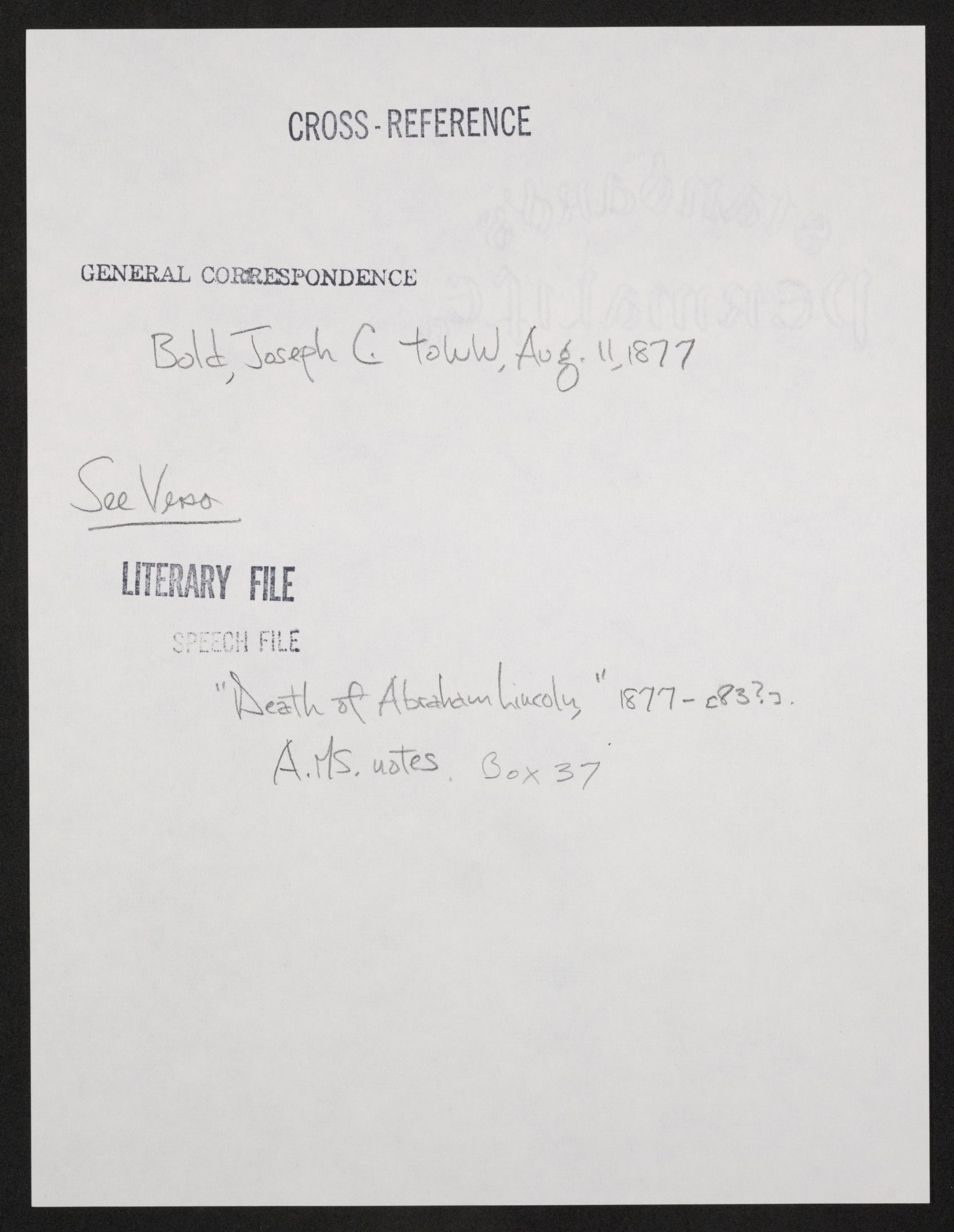 Scanned image of the current content page