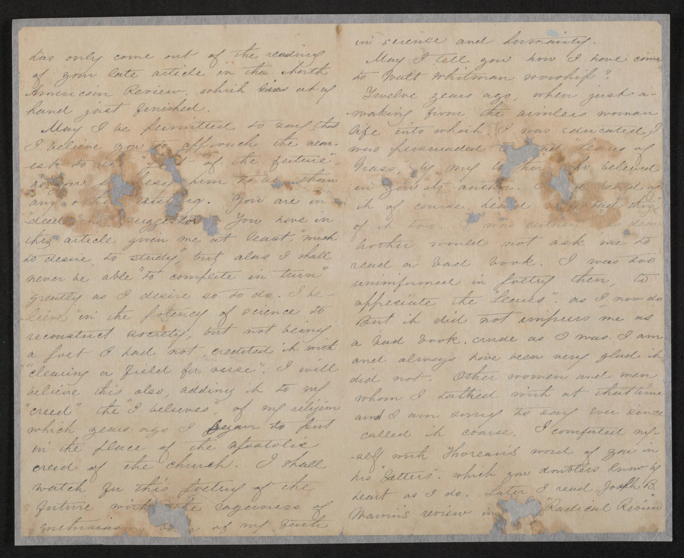 Scanned image of the current content page