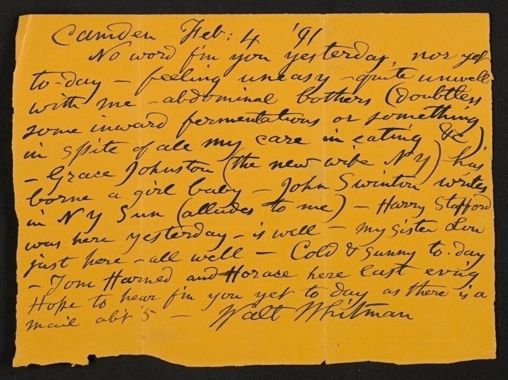 Scanned image of the current content page