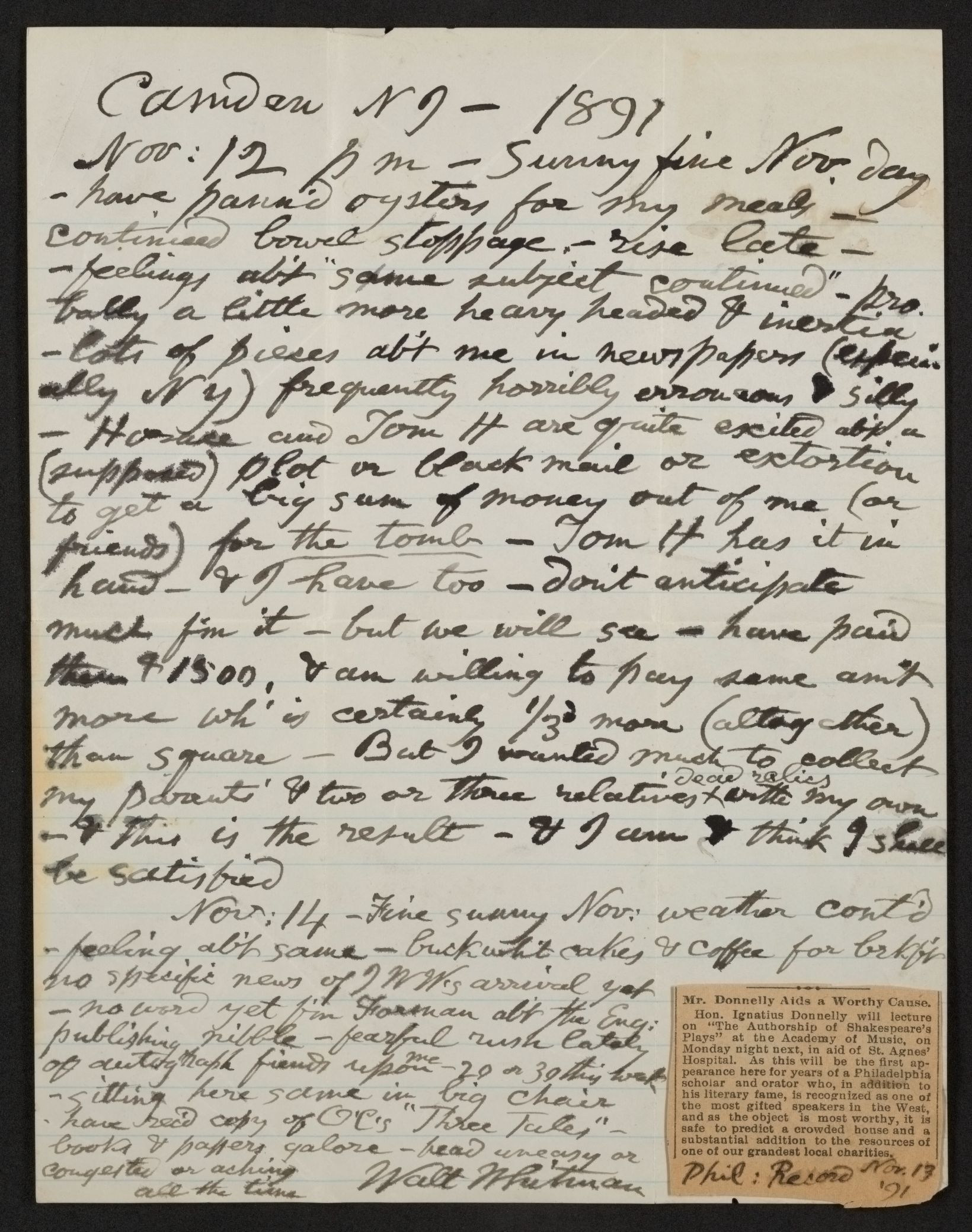 Scanned image of the current content page