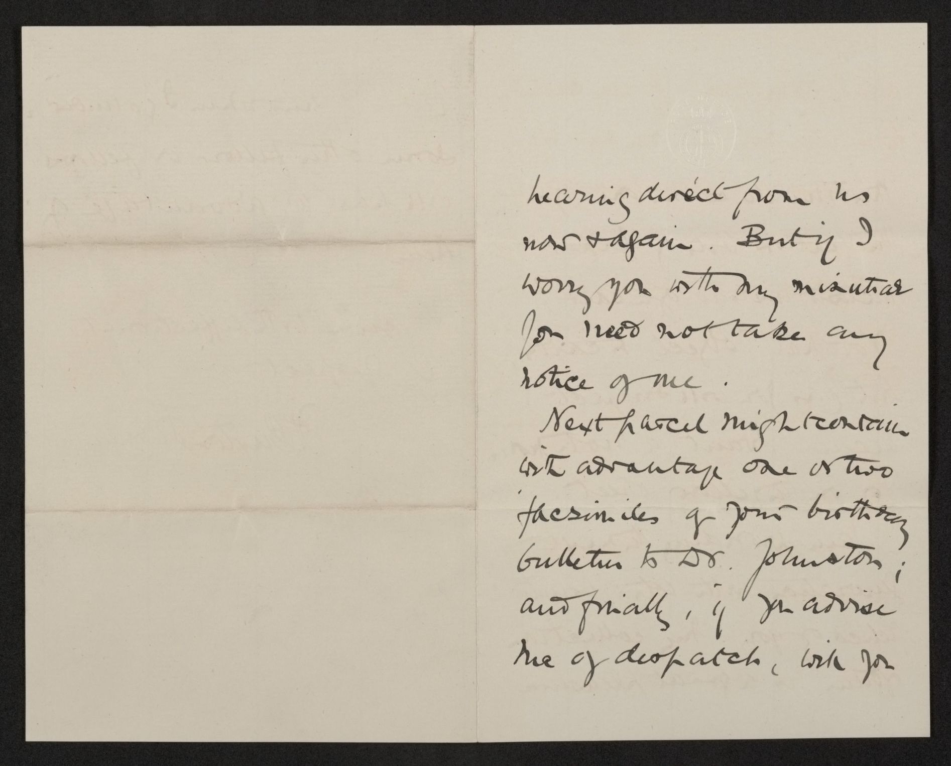 Scanned image of the current content page