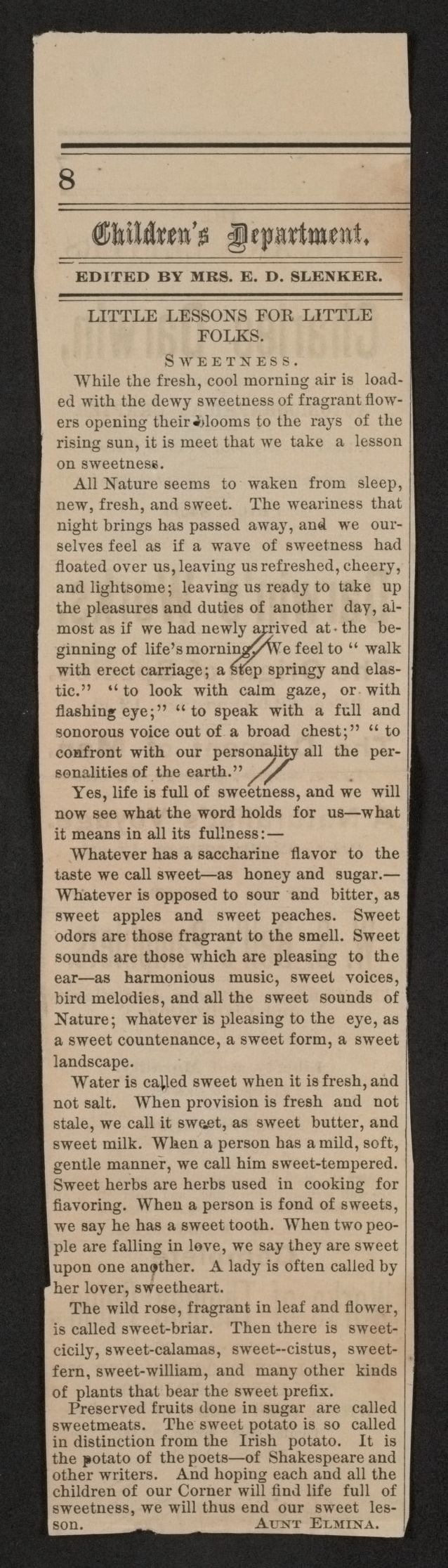 Scanned image of the current content page