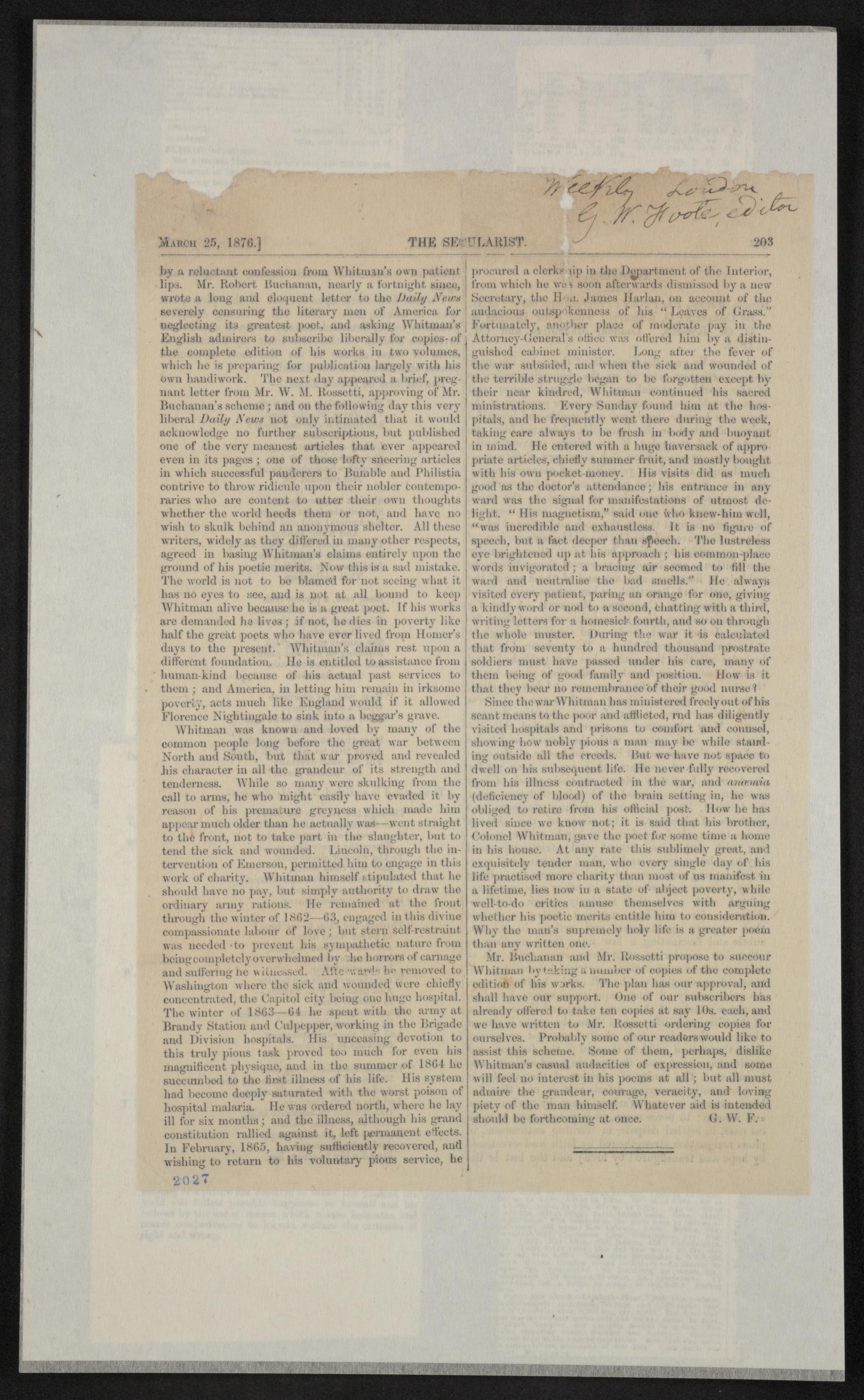 Scanned image of the current content page