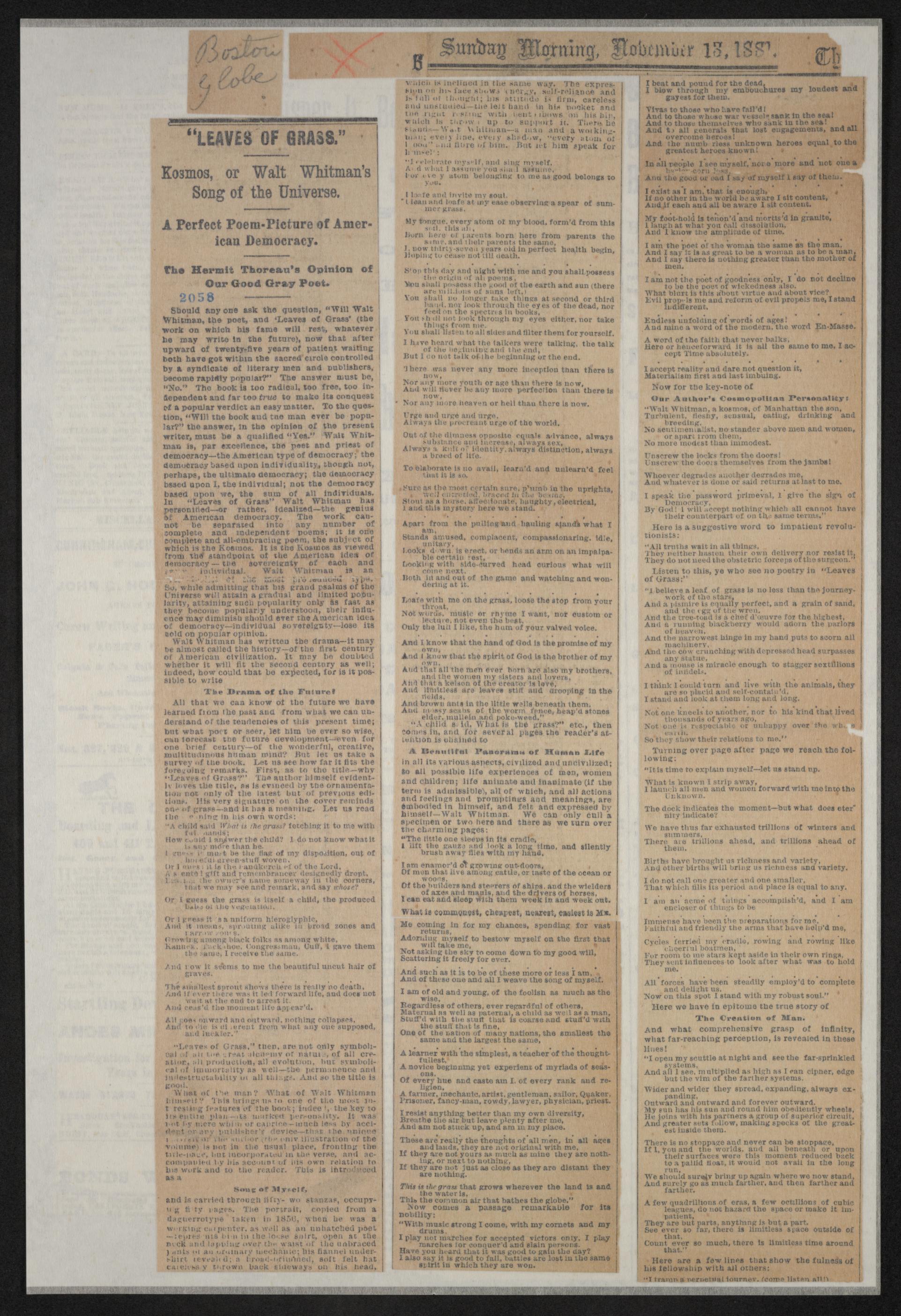 Scanned image of the current content page