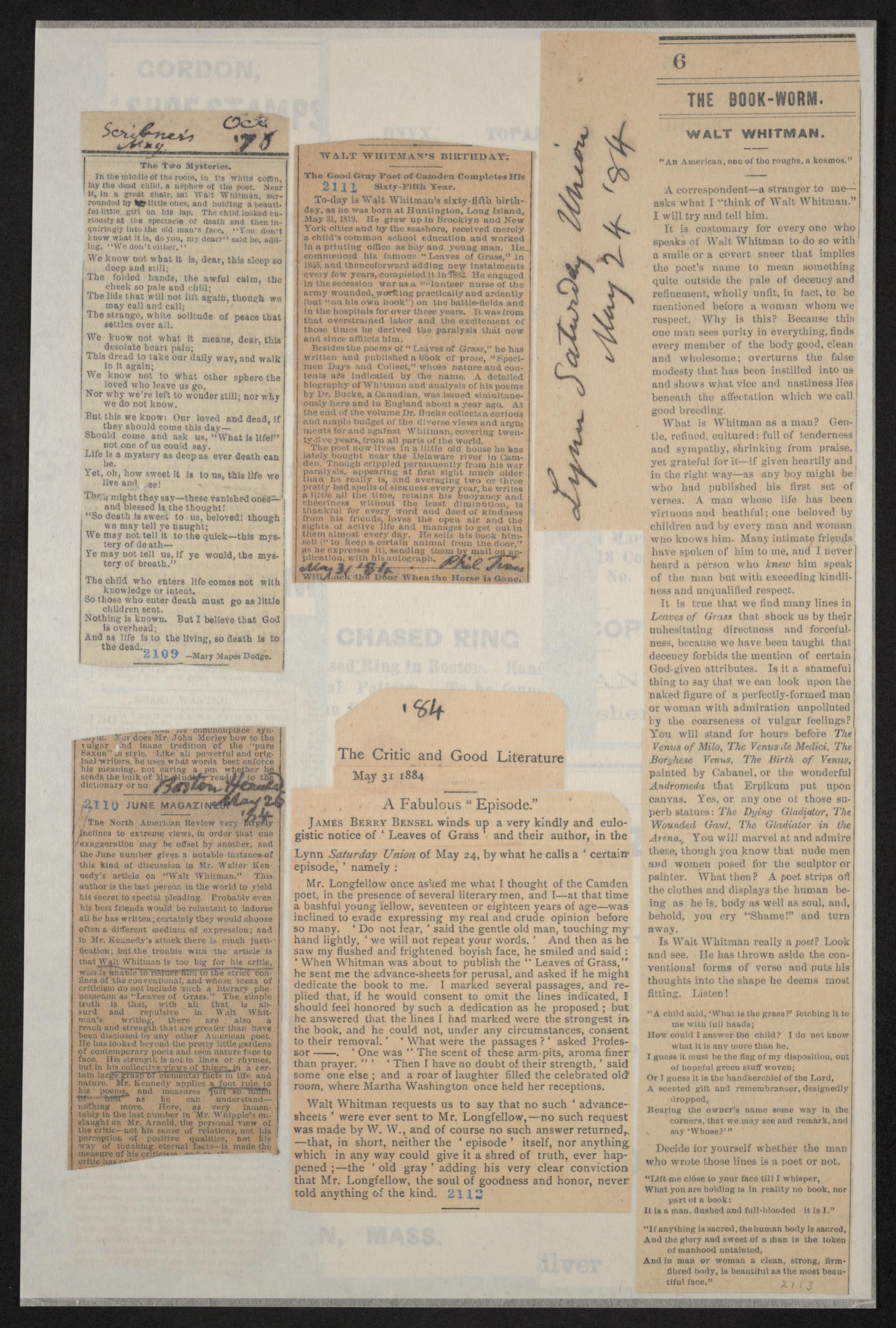 Scanned image of the current content page