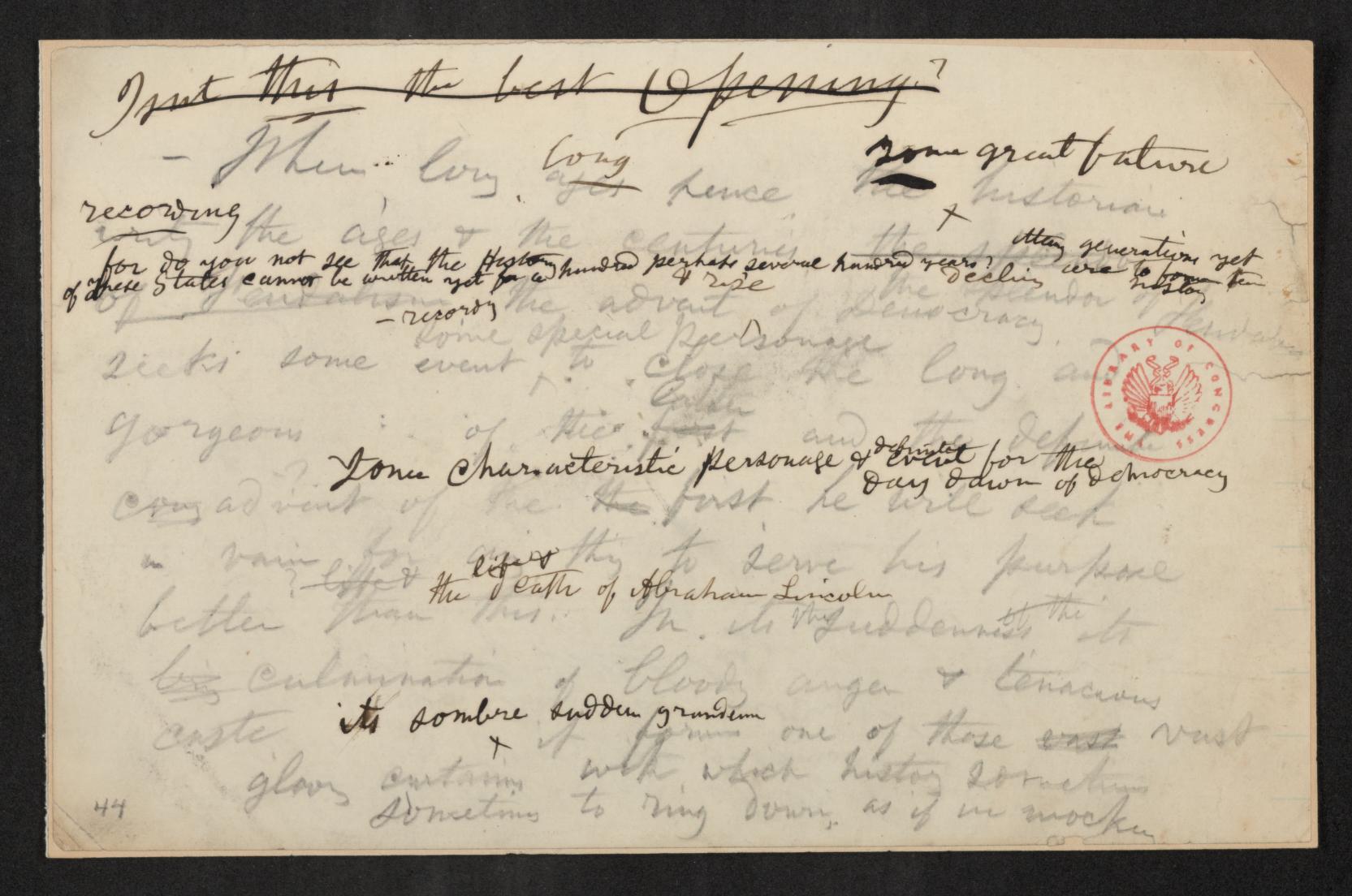 Scanned image of the current content page