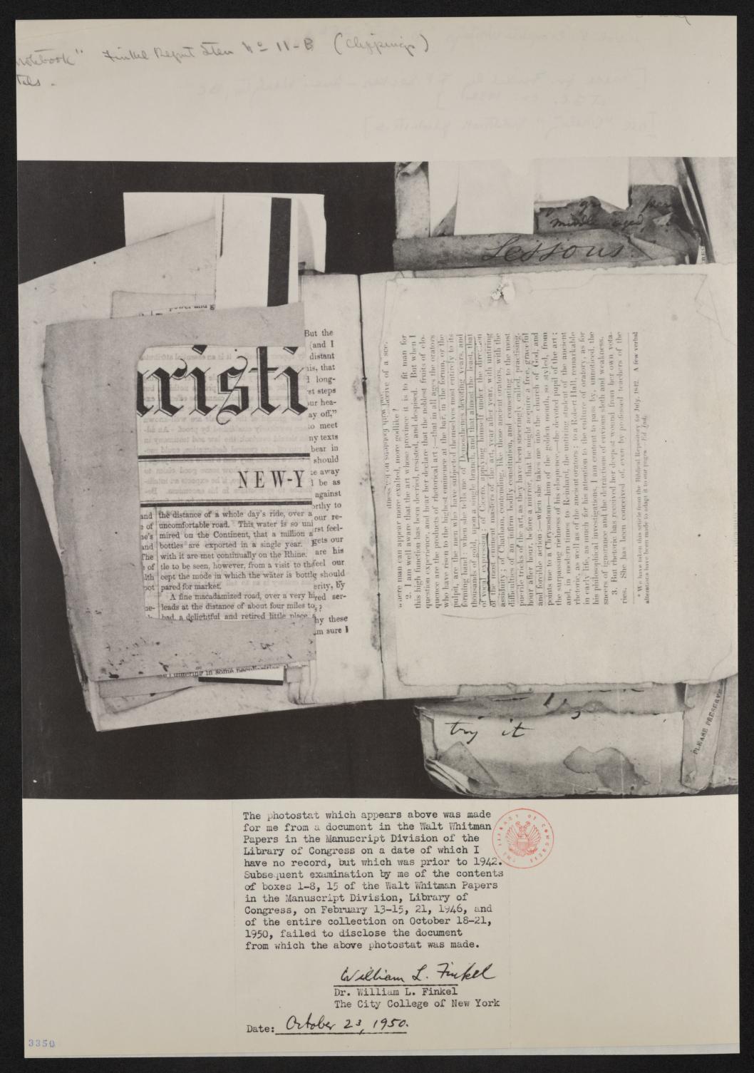 Scanned image of the current content page