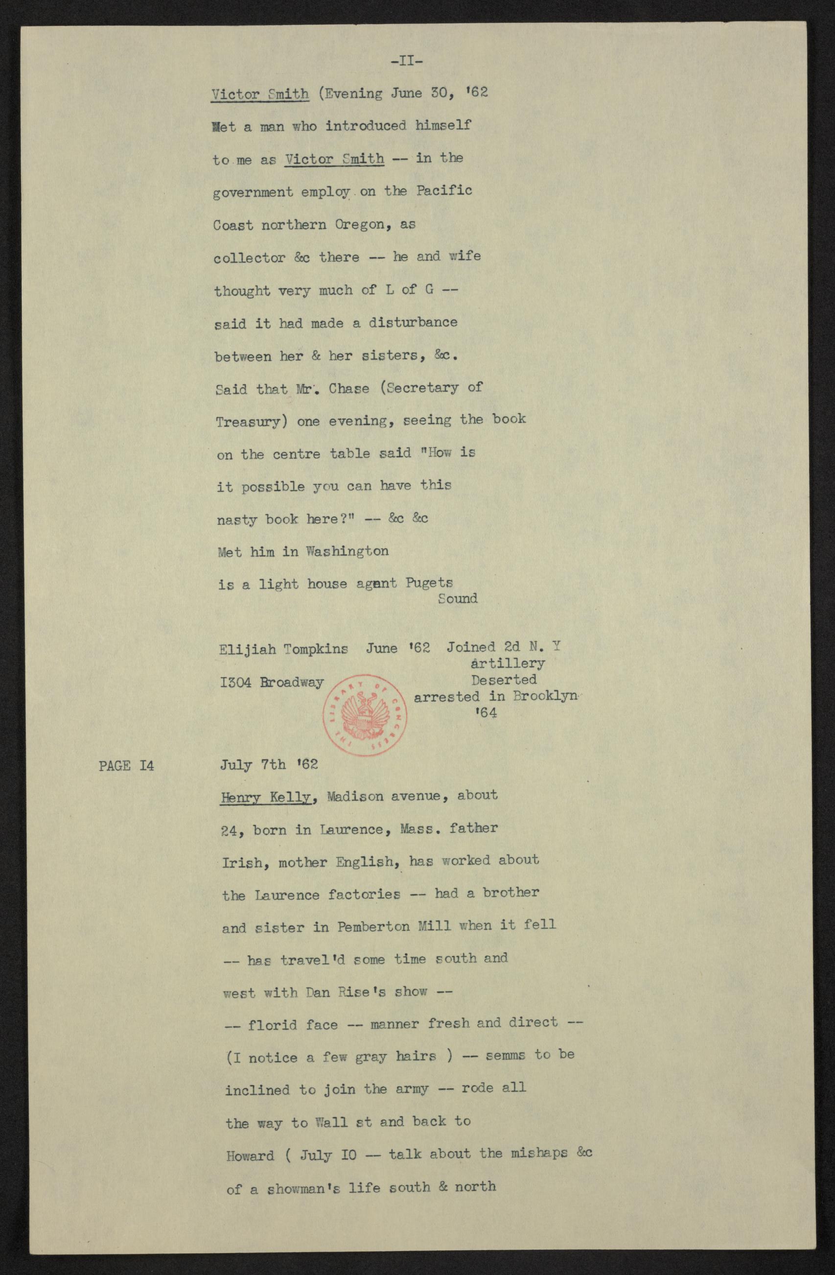 Scanned image of the current content page