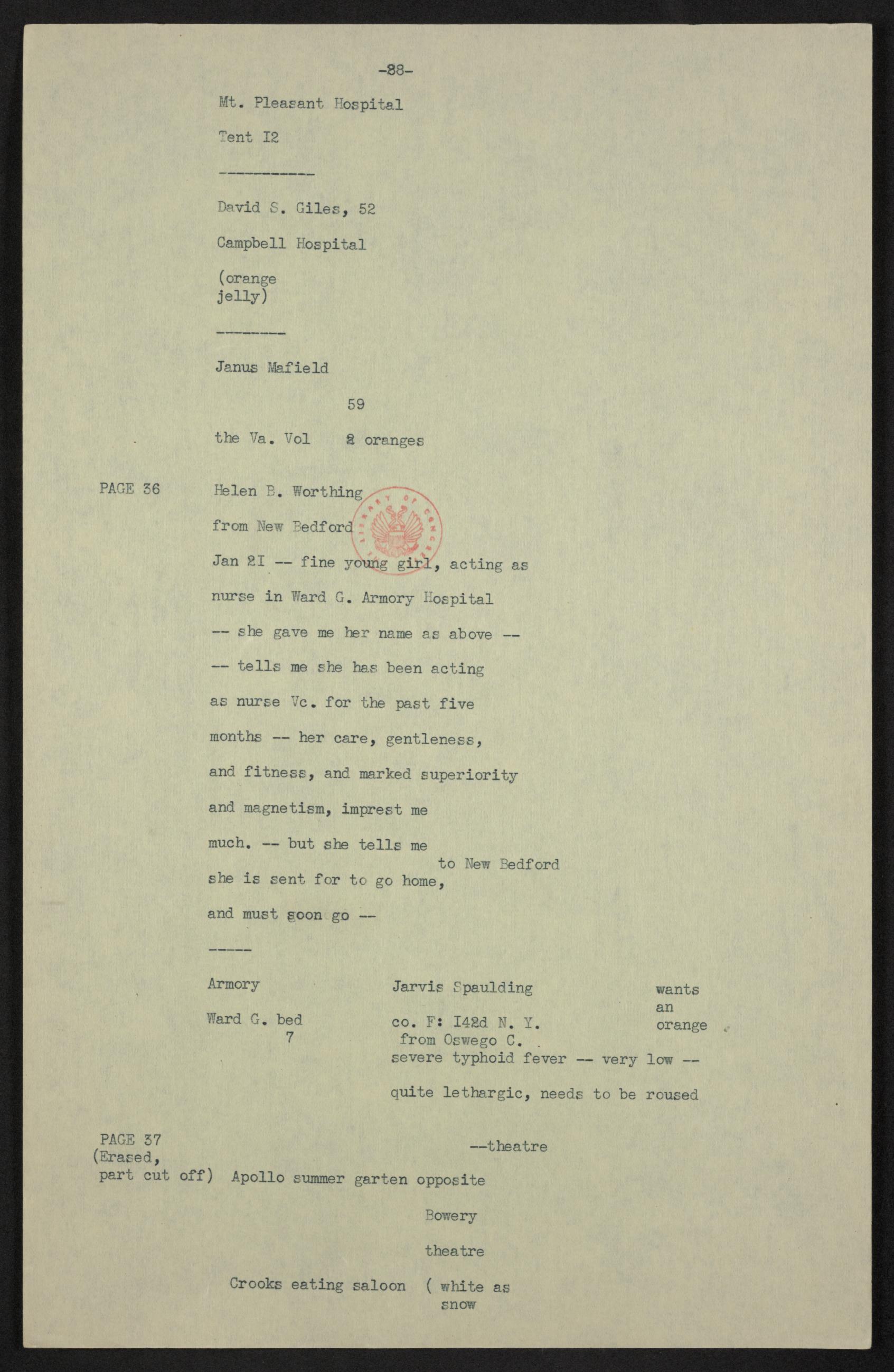 Scanned image of the current content page