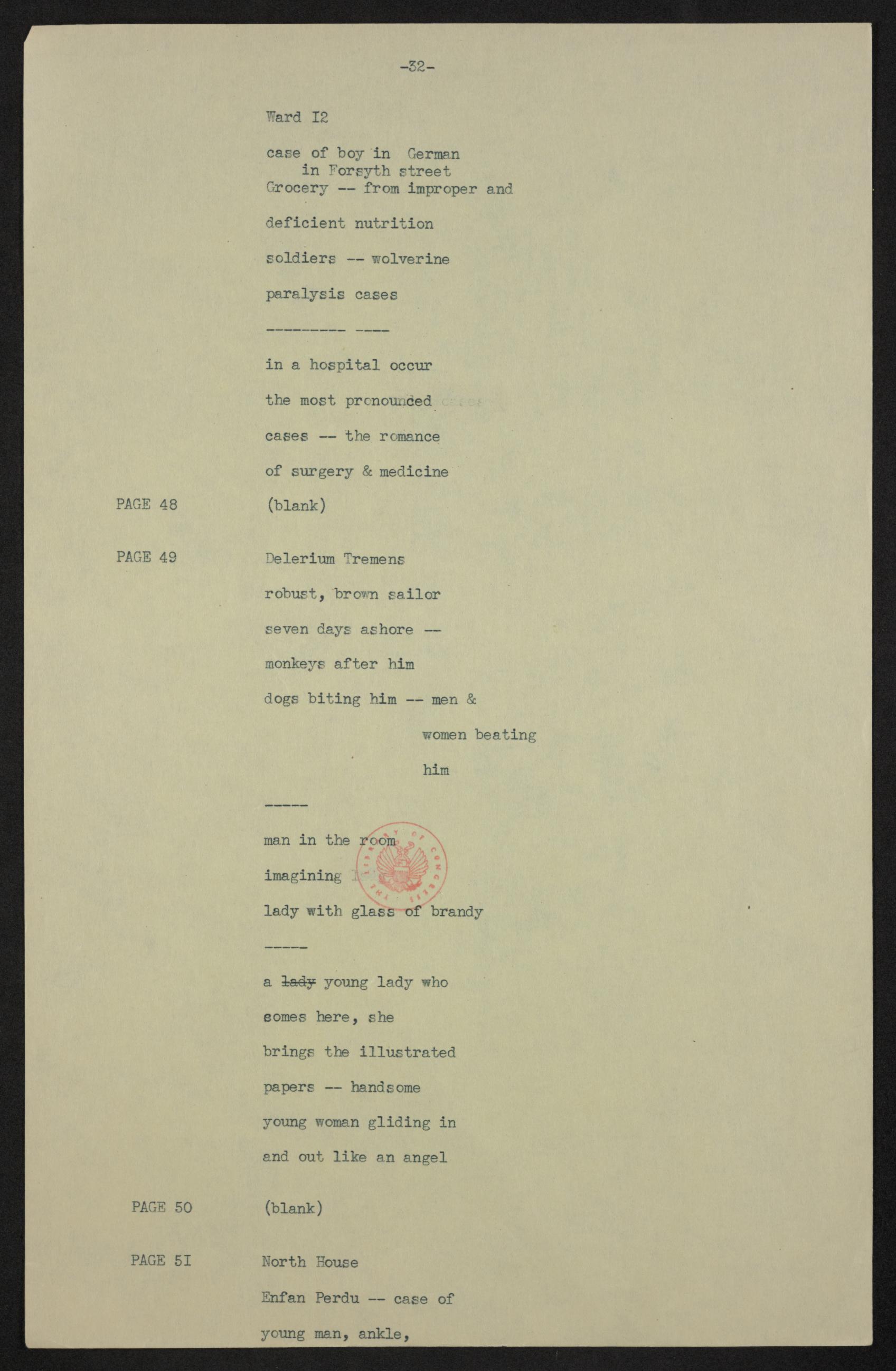 Scanned image of the current content page