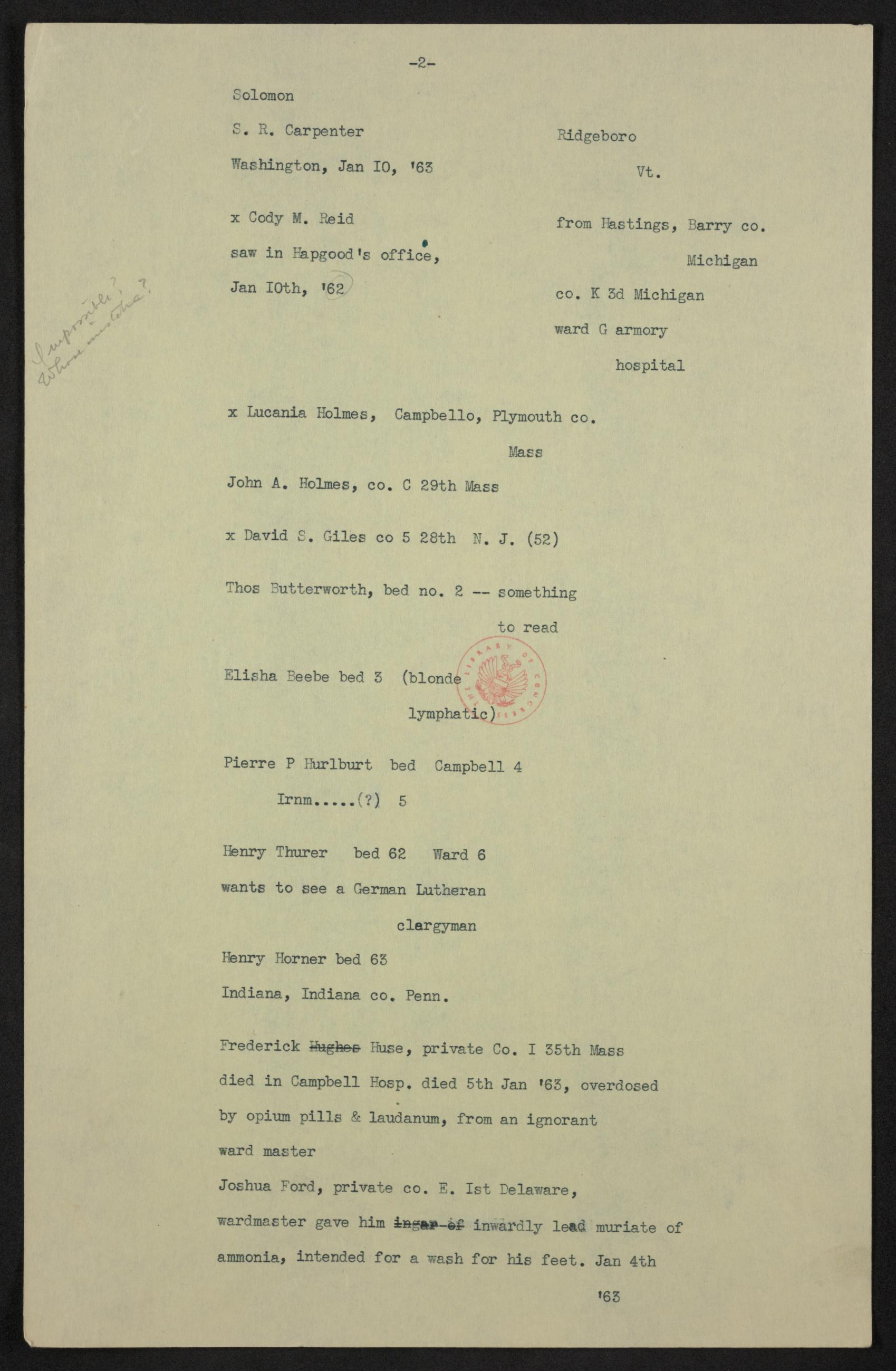 Scanned image of the current content page