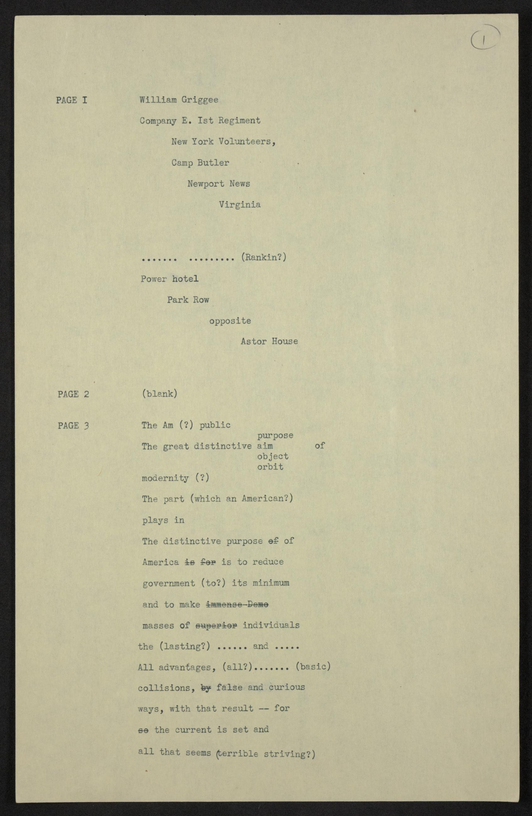 Scanned image of the current content page