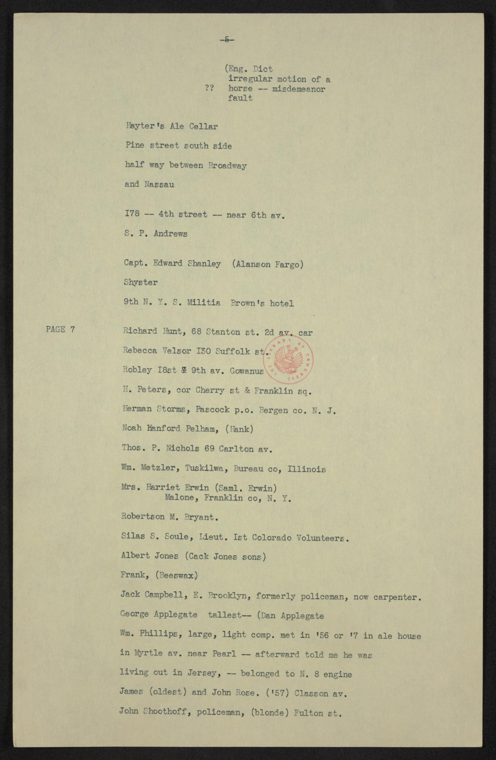 Scanned image of the current content page